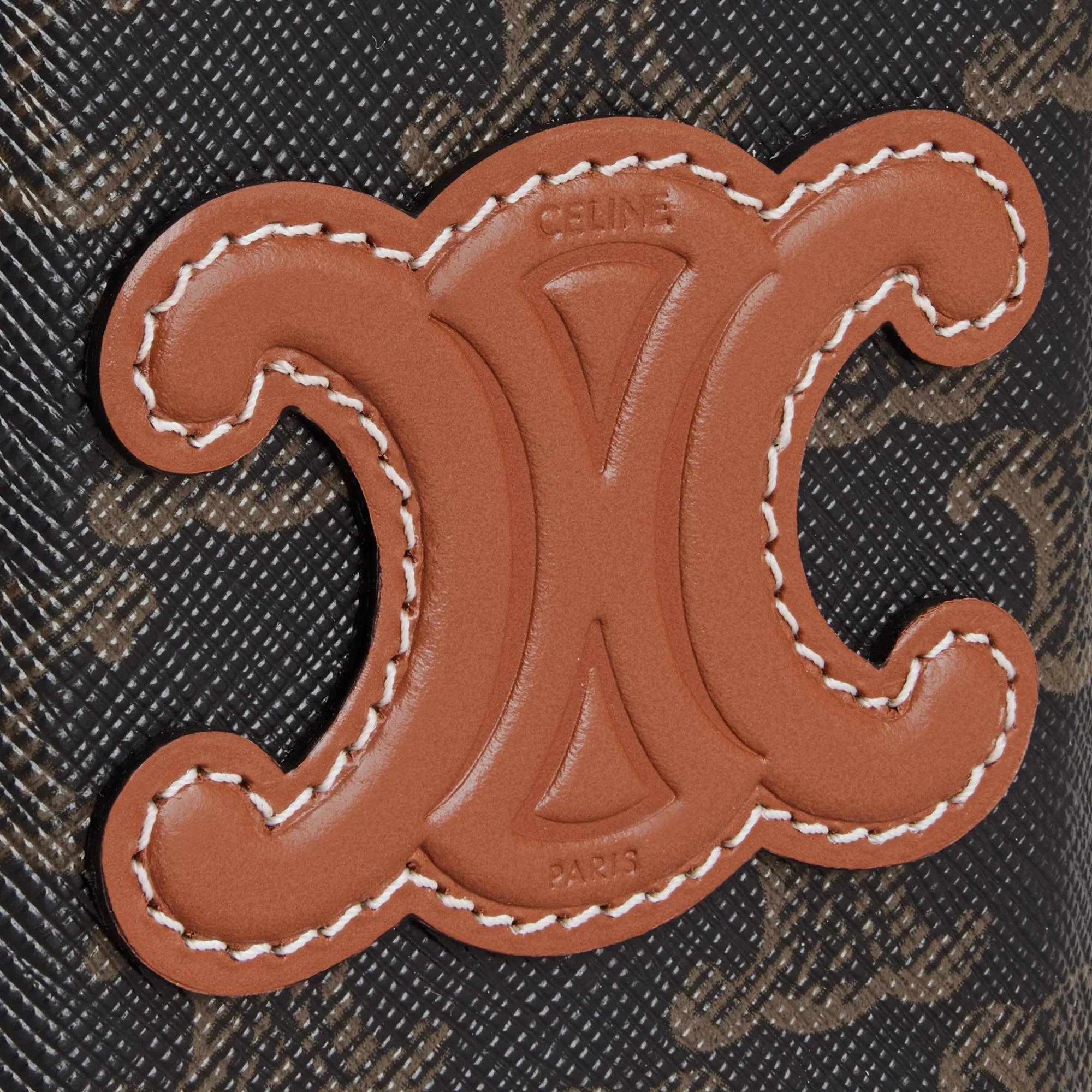 Triomphe Canvas Lock Bag - Tan - Image 6