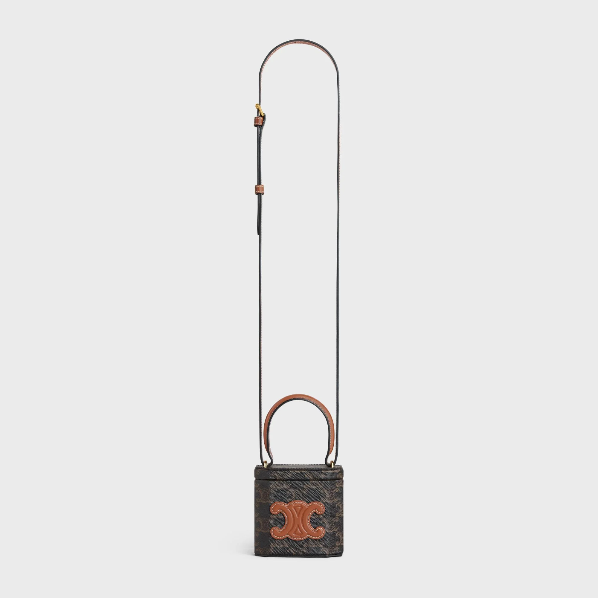 Triomphe Canvas Lock Bag - Tan - Image 7