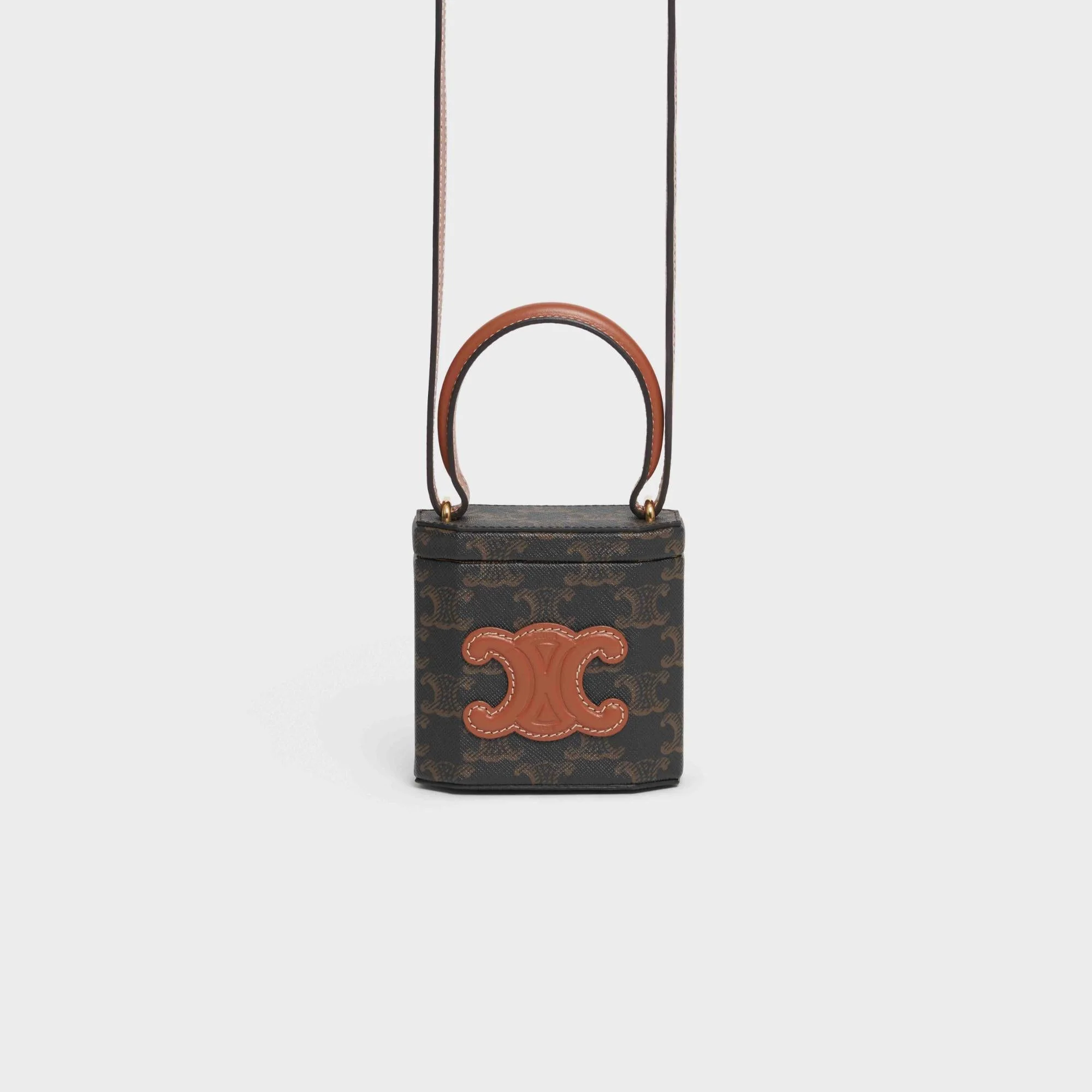 Triomphe Canvas Lock Bag - Tan - Image 2