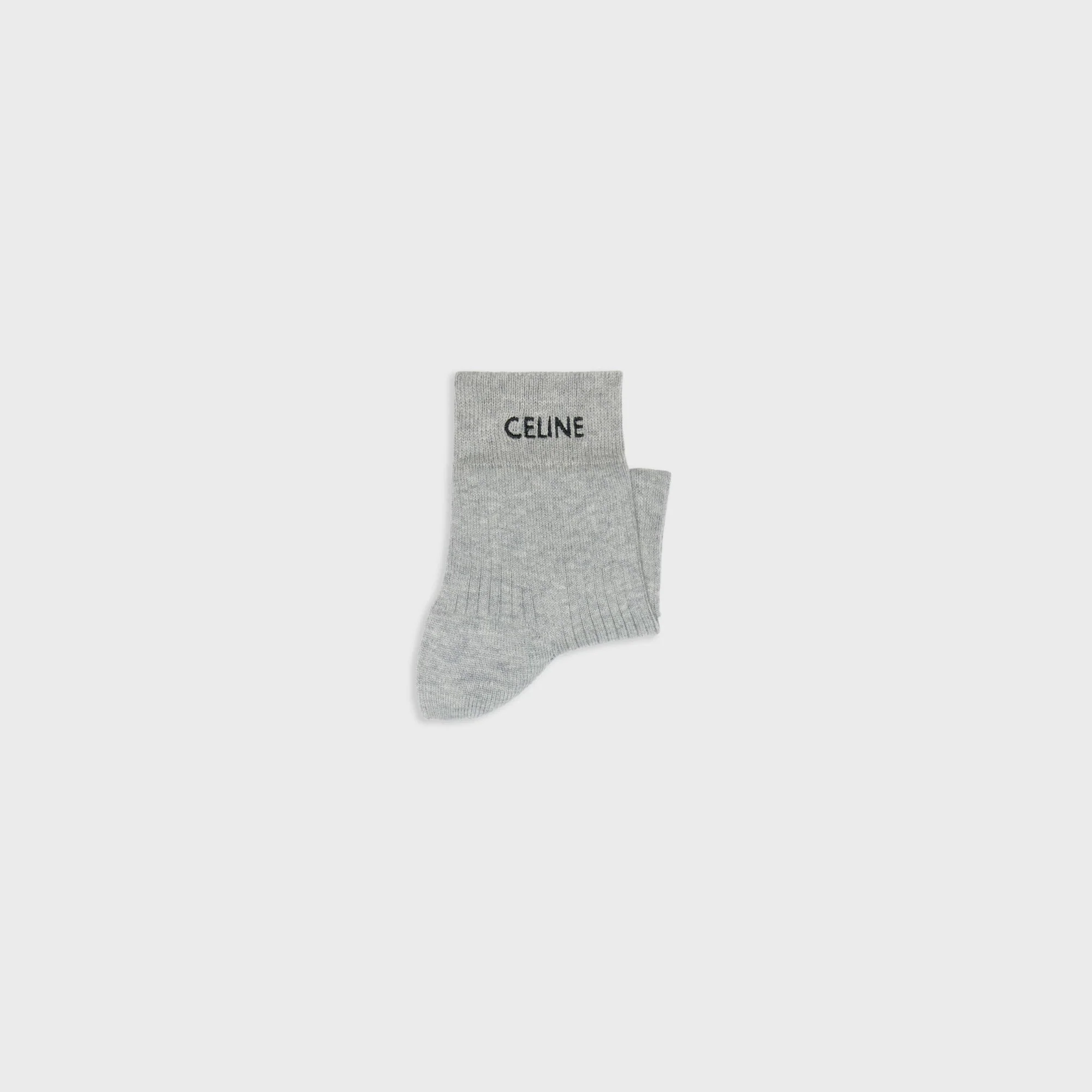 Chaussettes Mi-Hautes Celine - Medium Grey - Image 2