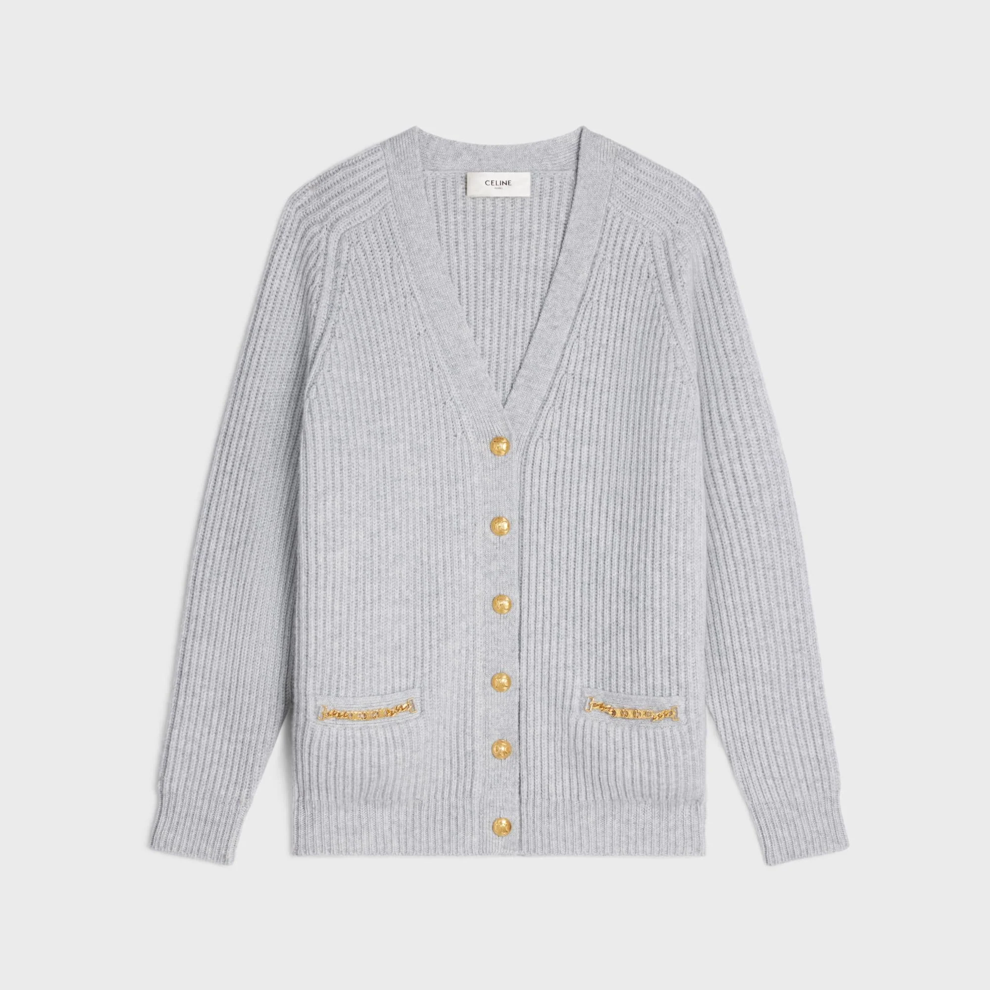 Signature Long Cardigan - Light Grey
