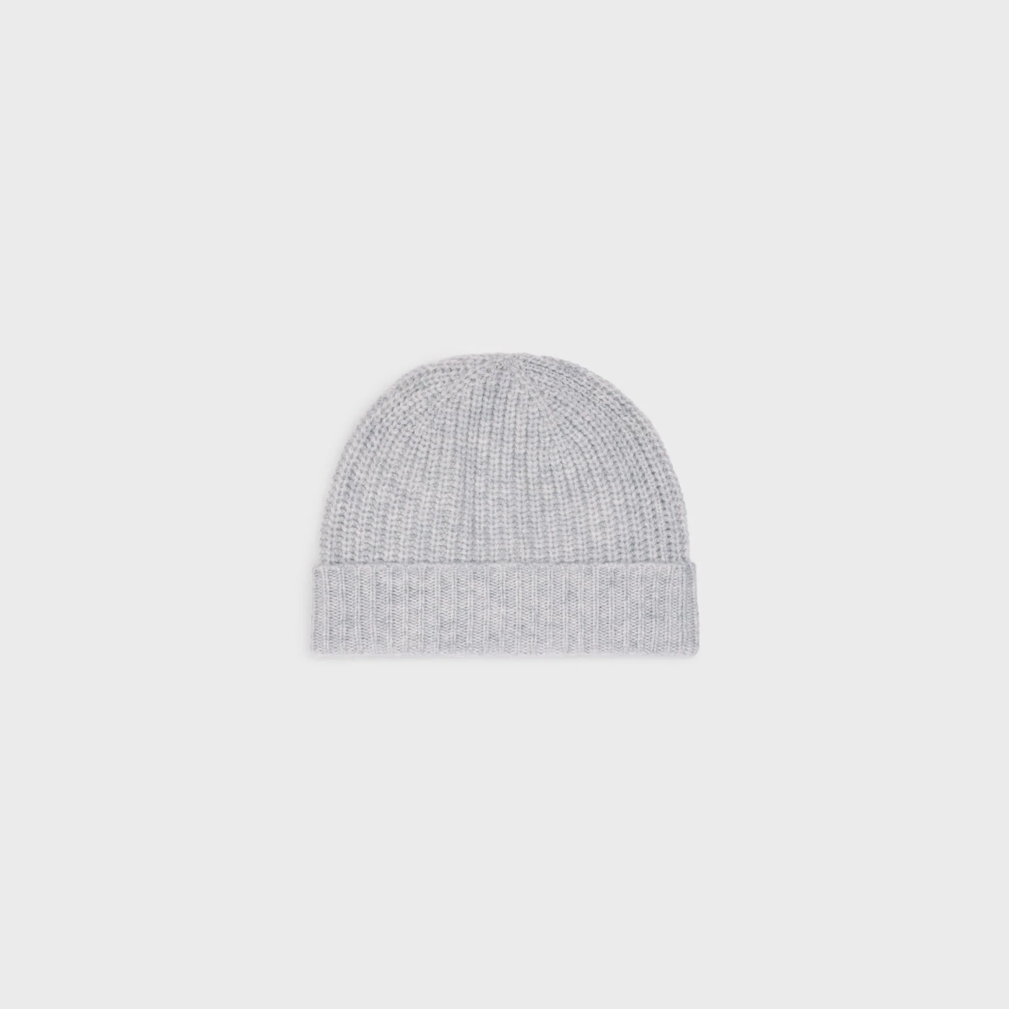 Triomphe Embroidered Beanie - Light Grey - Image 2