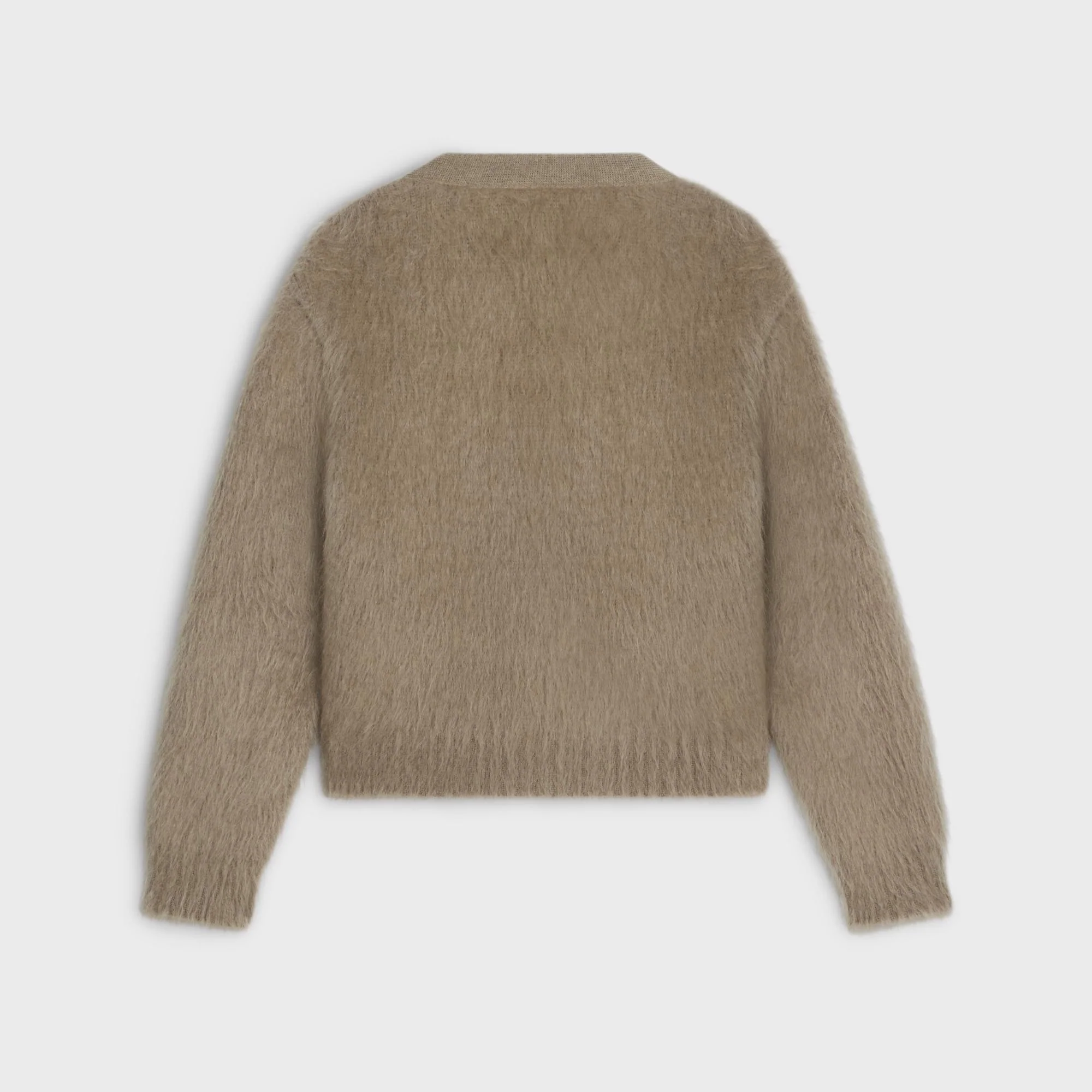 Veste Cardigan Boutons Bijoux - Taupe - Image 2