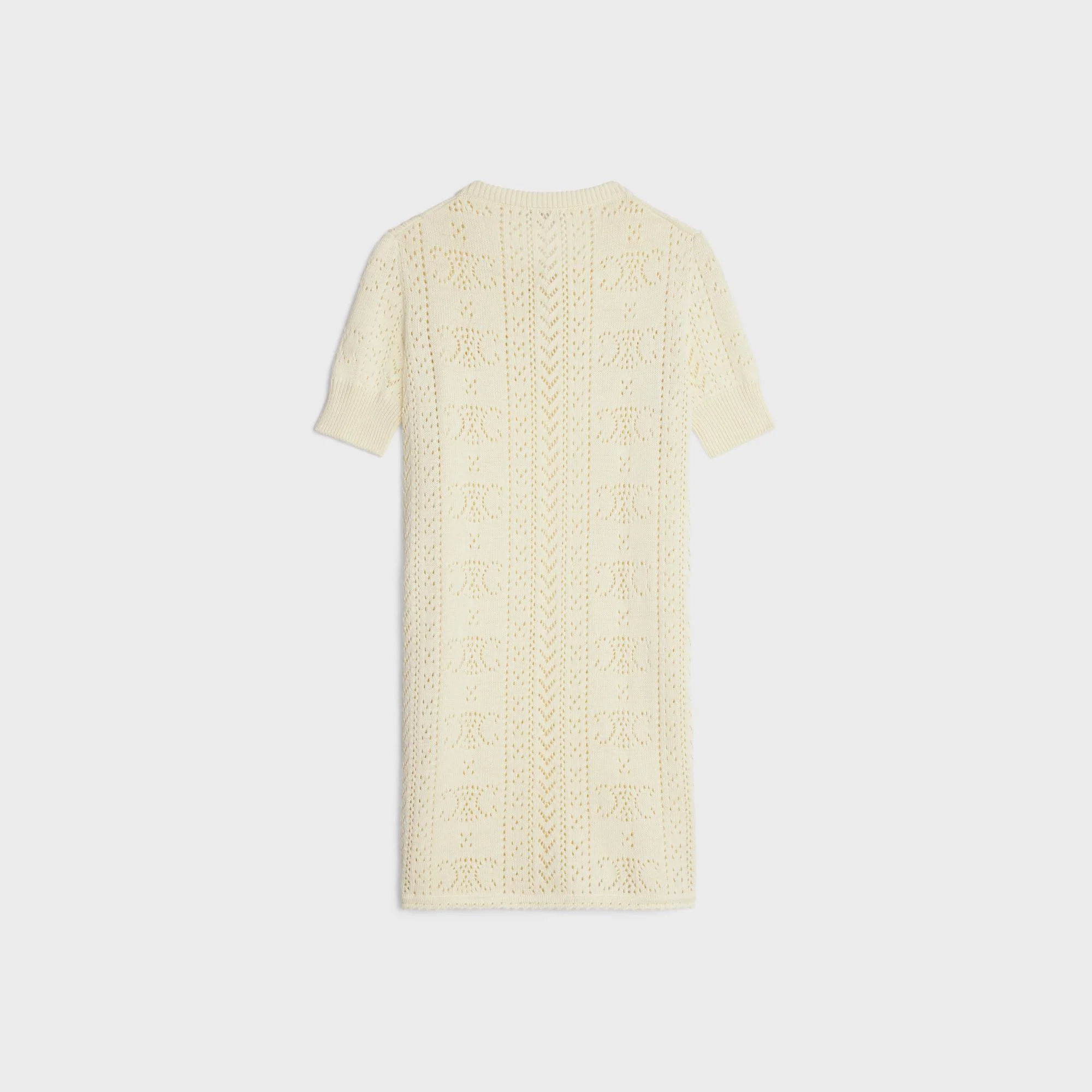 3/4 Sleeve Dress - Off White - Image 2