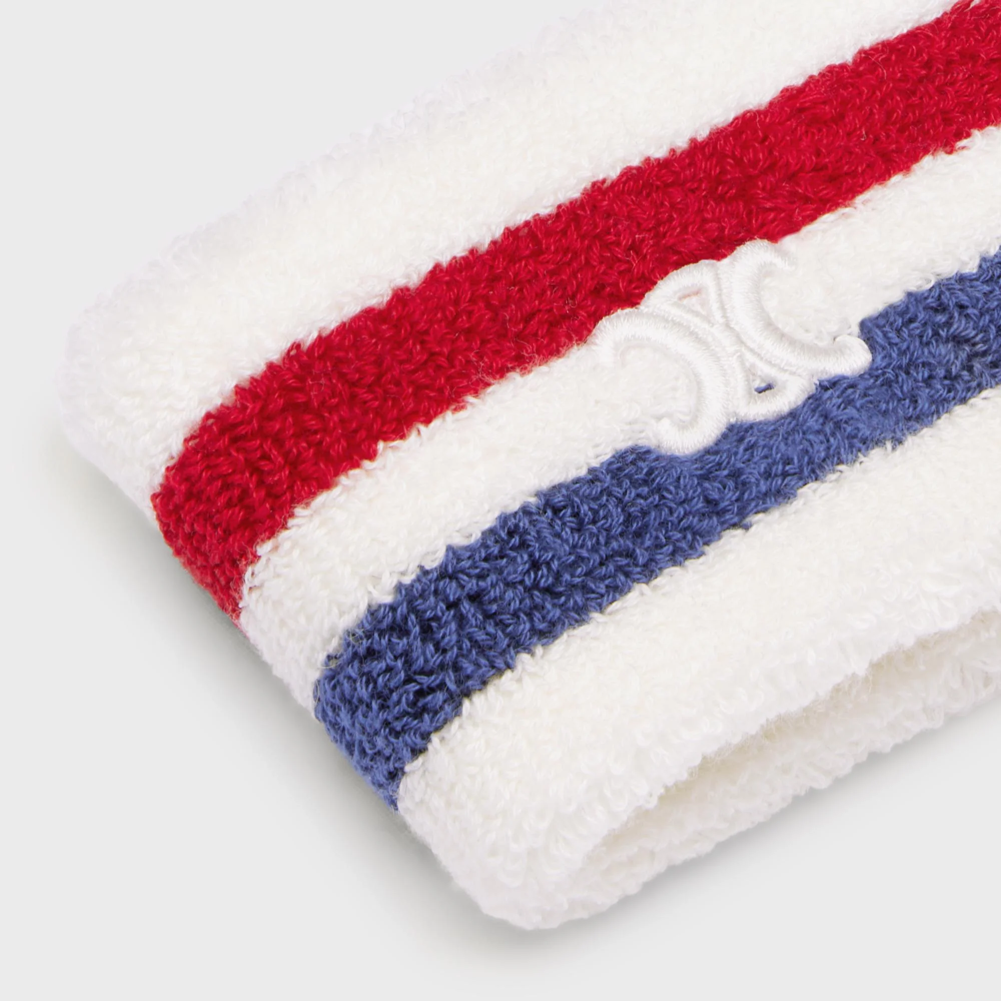 Triomphe Sponge Bracelet - Off White/Navy/Red - Image 3
