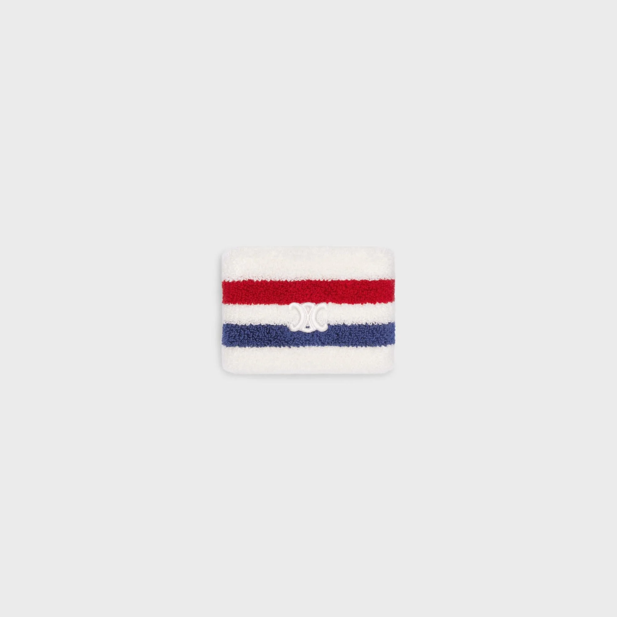 Triomphe Sponge Bracelet - Off White/Navy/Red