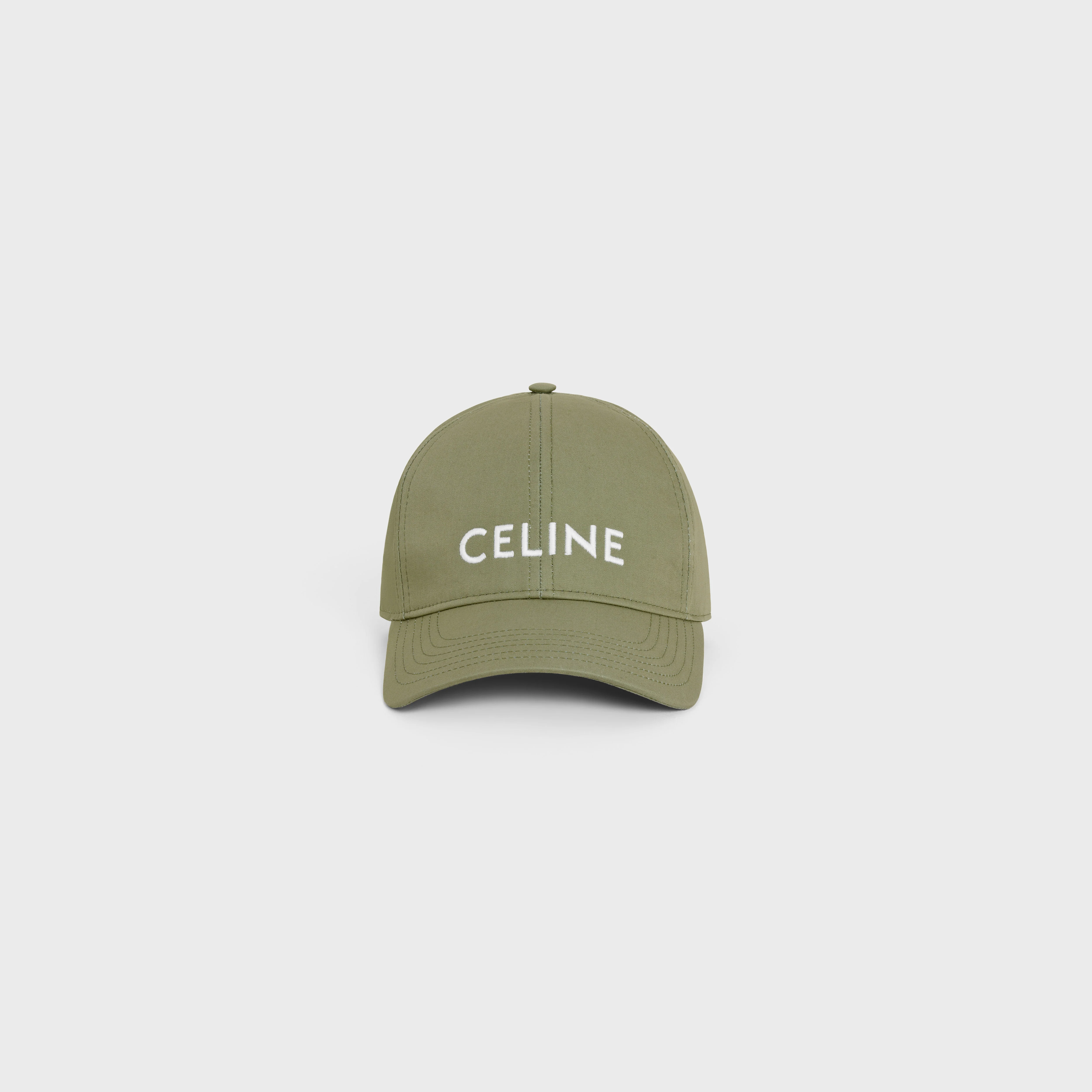 Celine Baseball Cap - Green Gray