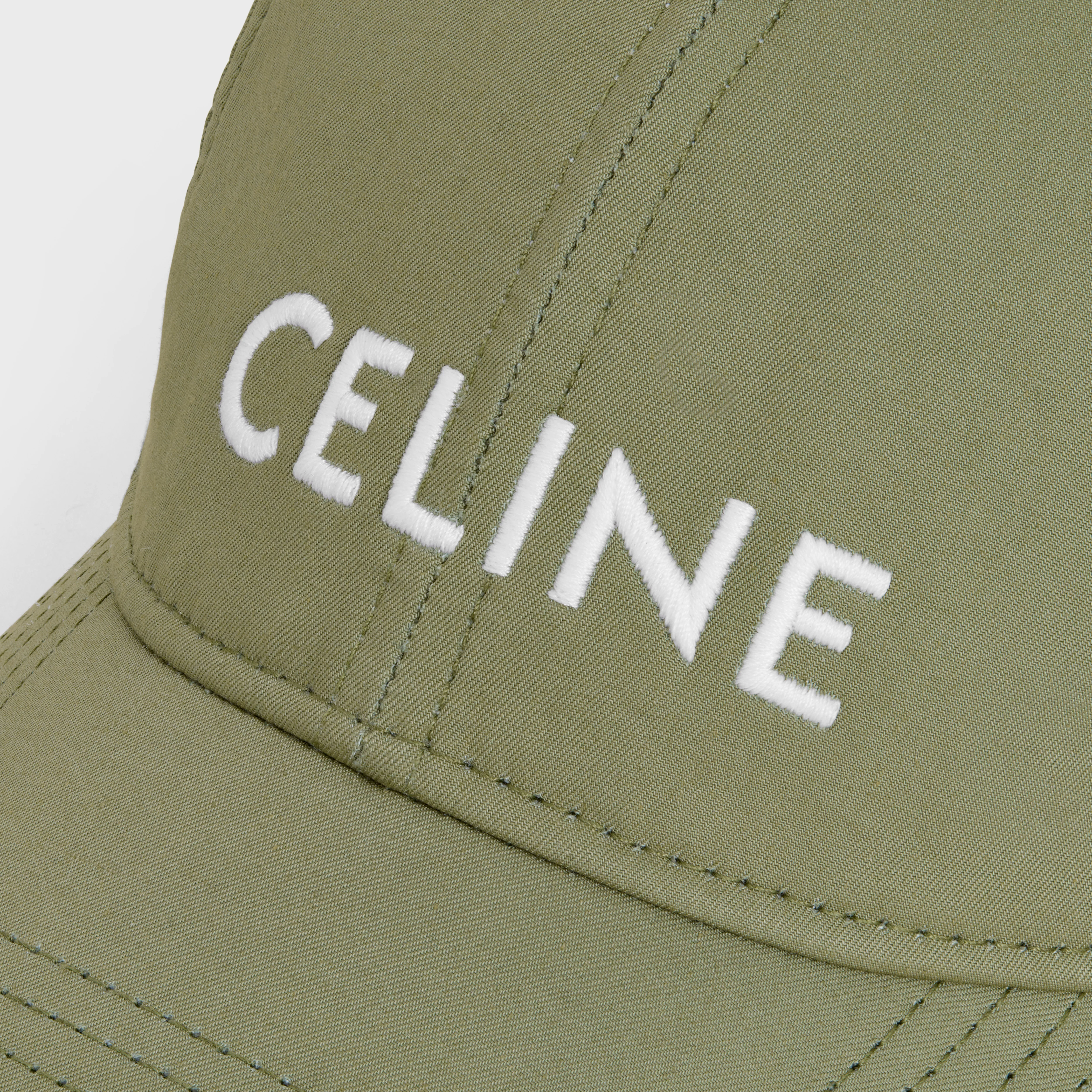 Celine Baseball Cap - Green Gray - Image 5
