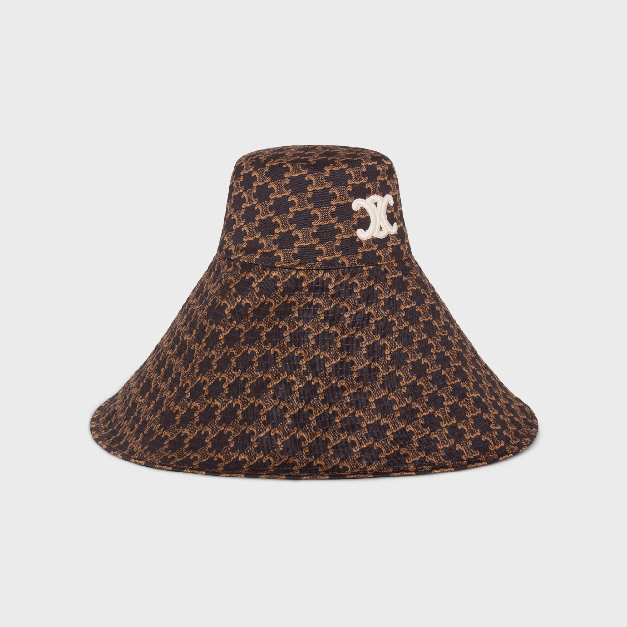 Triomphe Oversize Bucket Hat - Brown/Caramel - Image 2