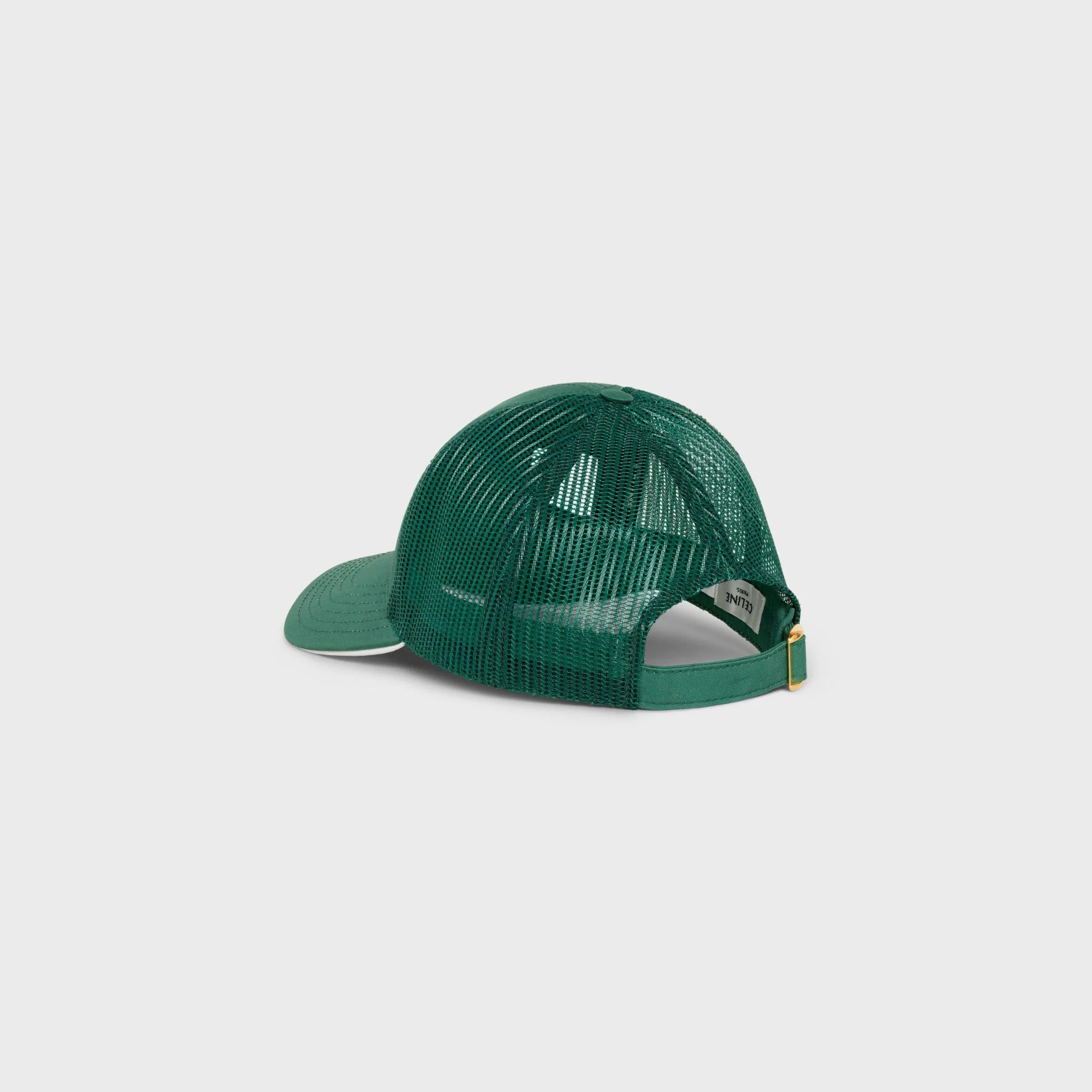Piping Baseball Cap - Dark Green/White - Image 3