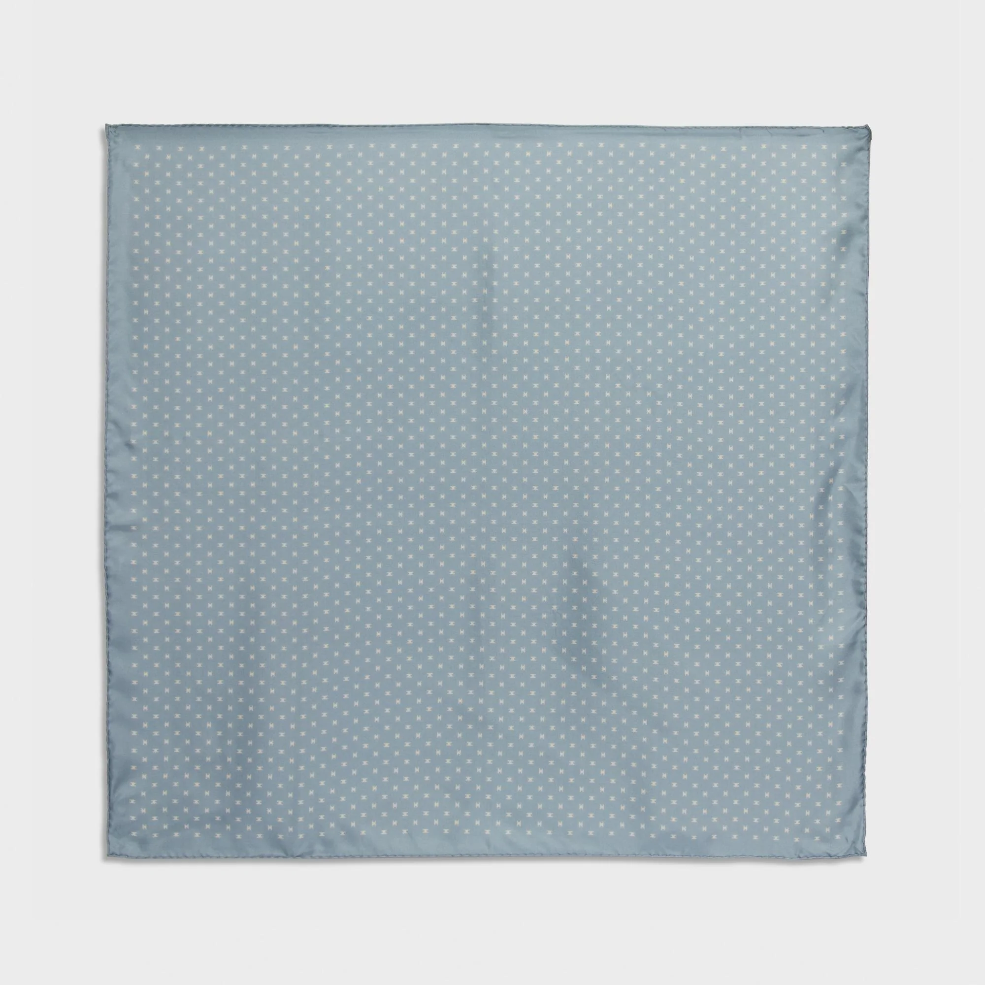 90X90Cm Square - Grey Blue/Cream