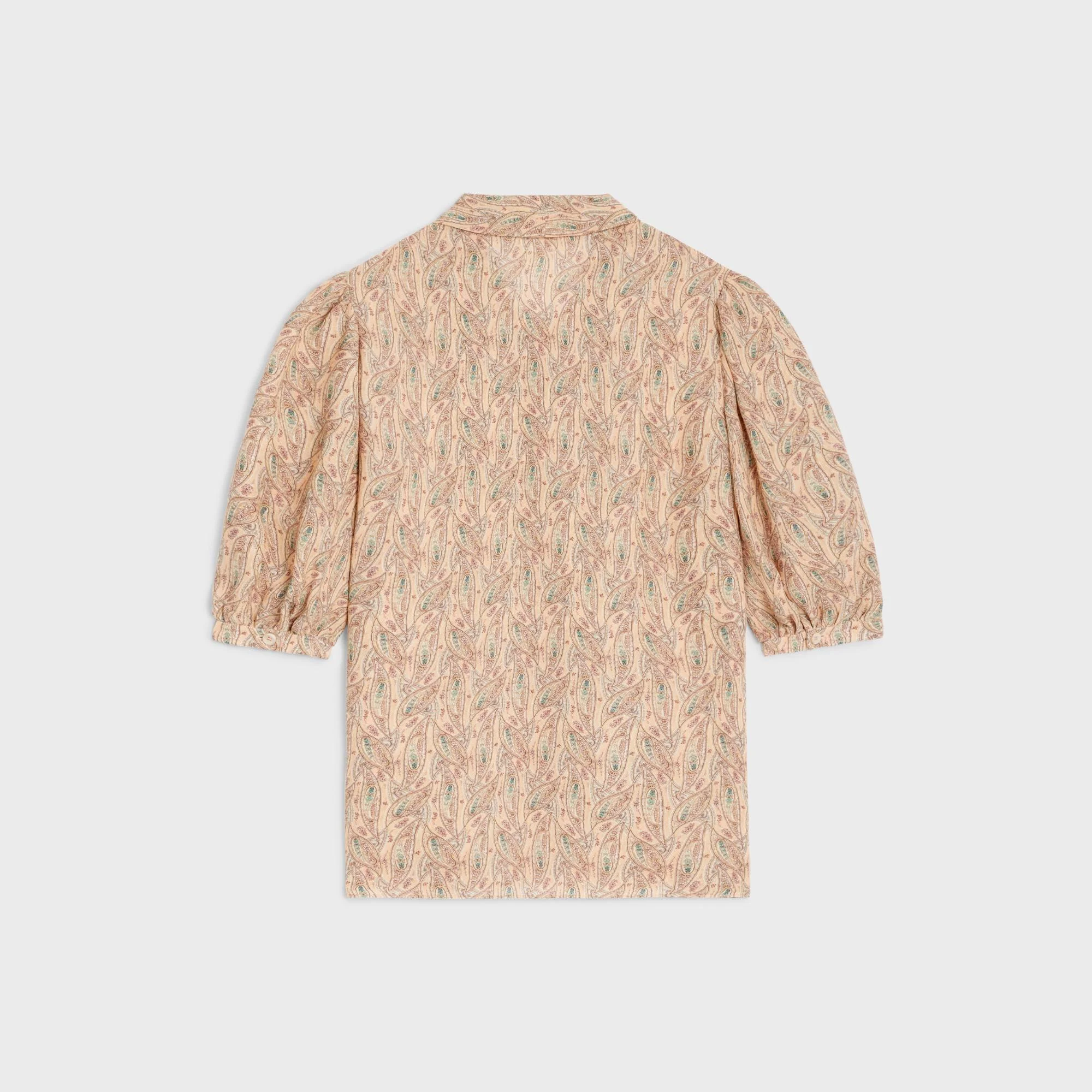 Lavalliere Blouse - Chalk/Apricot/Blue - Image 2