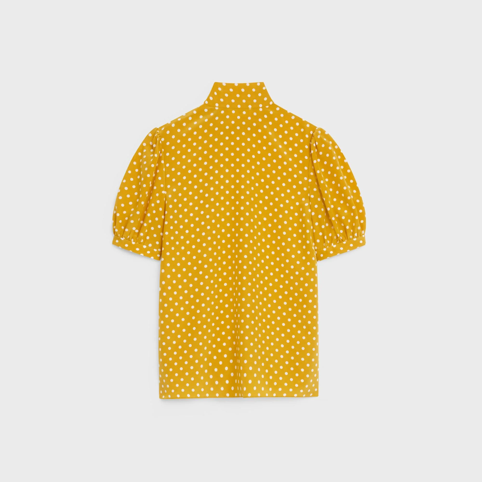 Ribbed Lavalliere Blouse - Sunflower/Chalk - Image 2