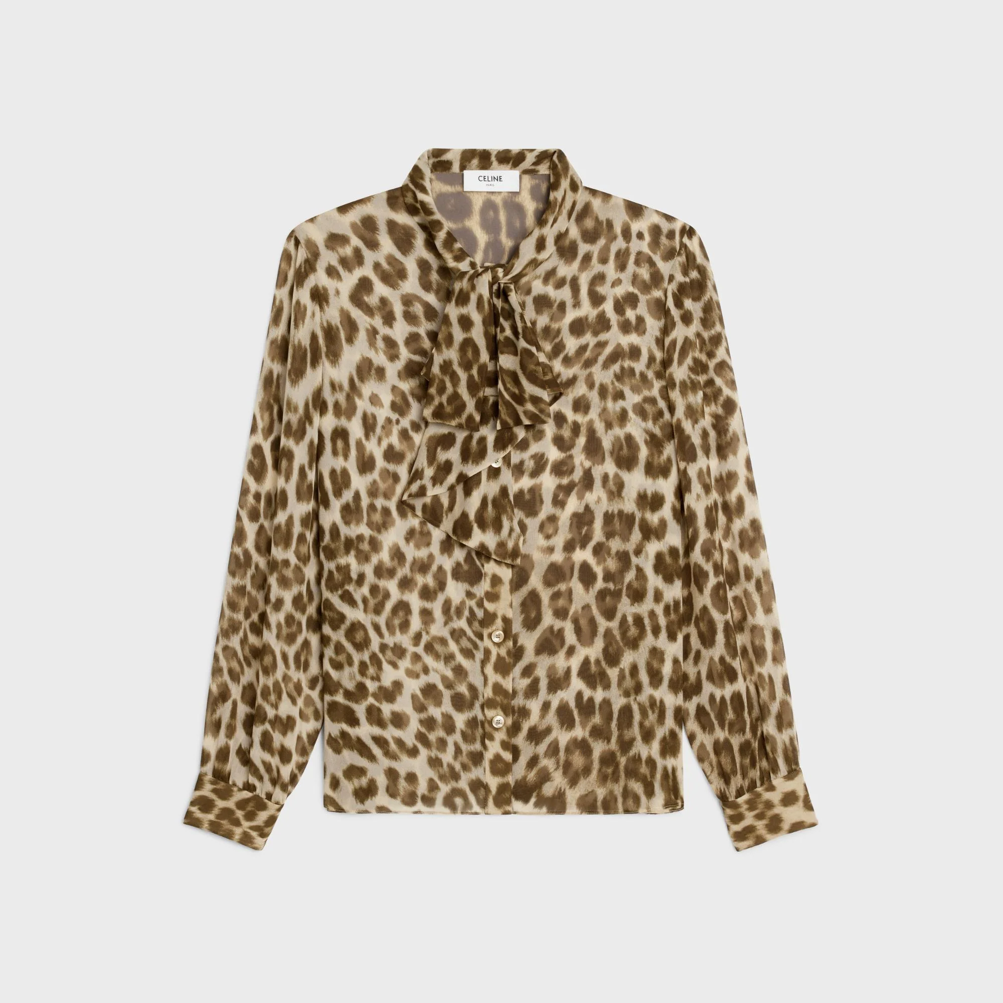 Blouse Col Noeud Jabot - Blond