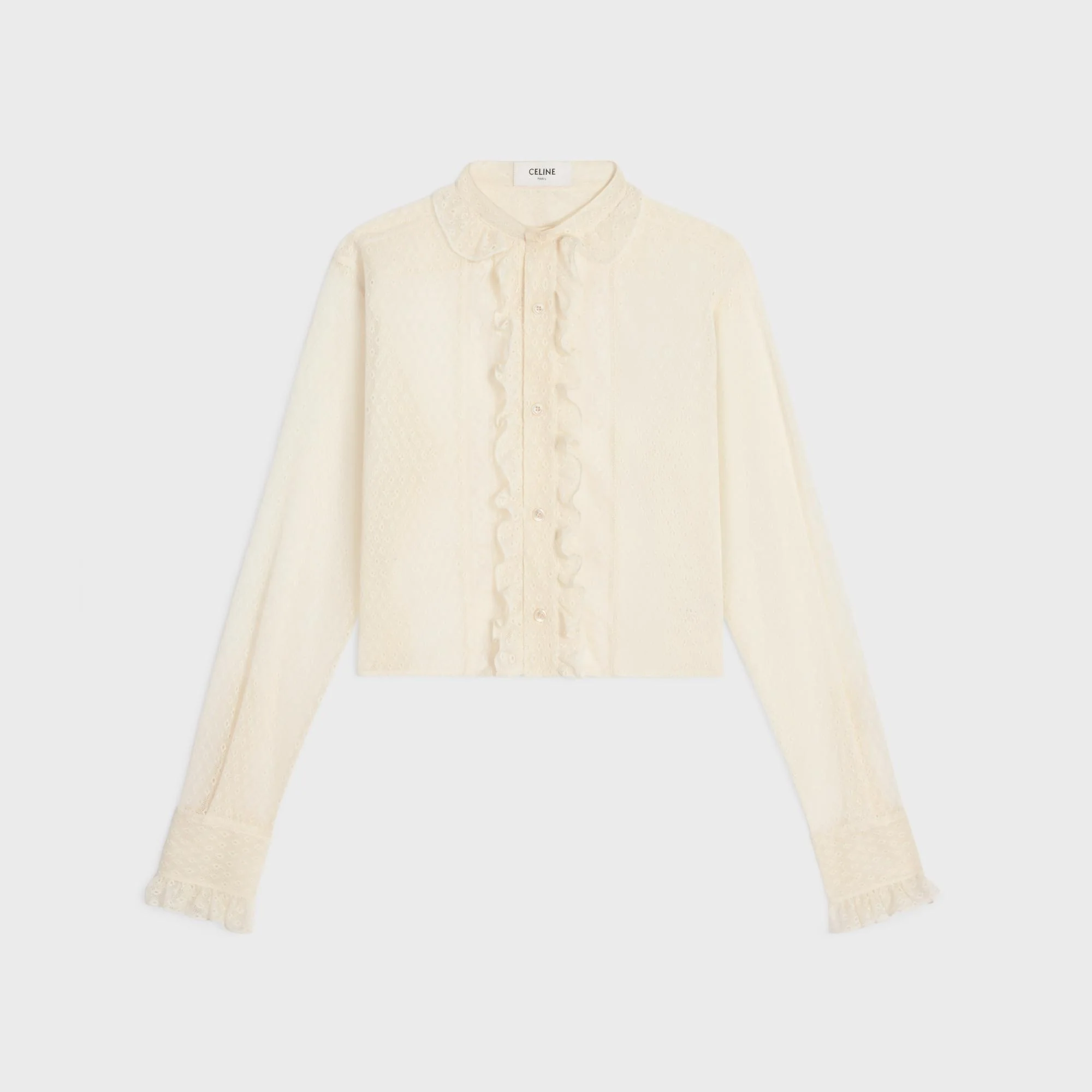 Chemise Romy Frill Cropped - Creme - Image 5