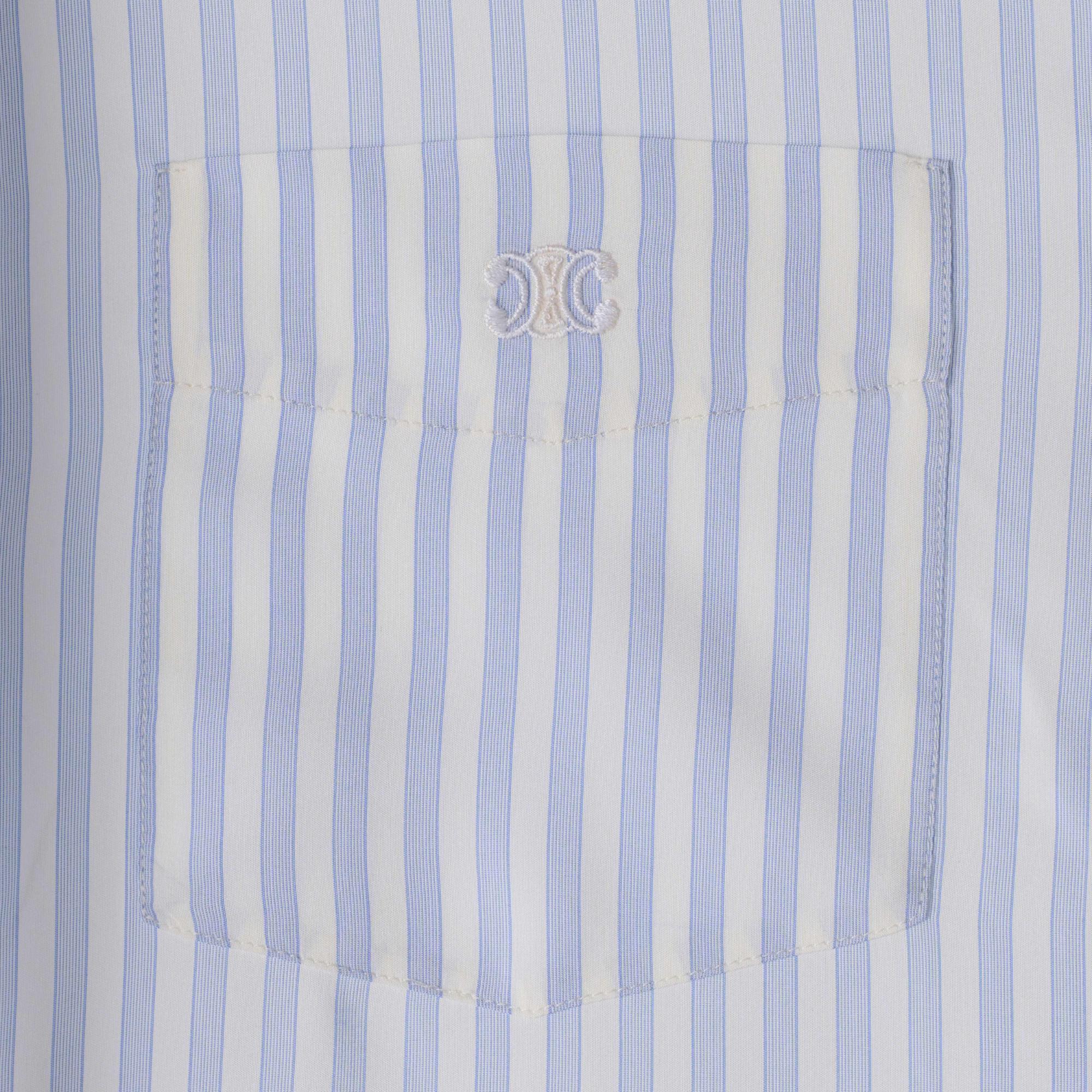 Chemise Cambridge Lavalliere - Craie/Bleu - Image 4