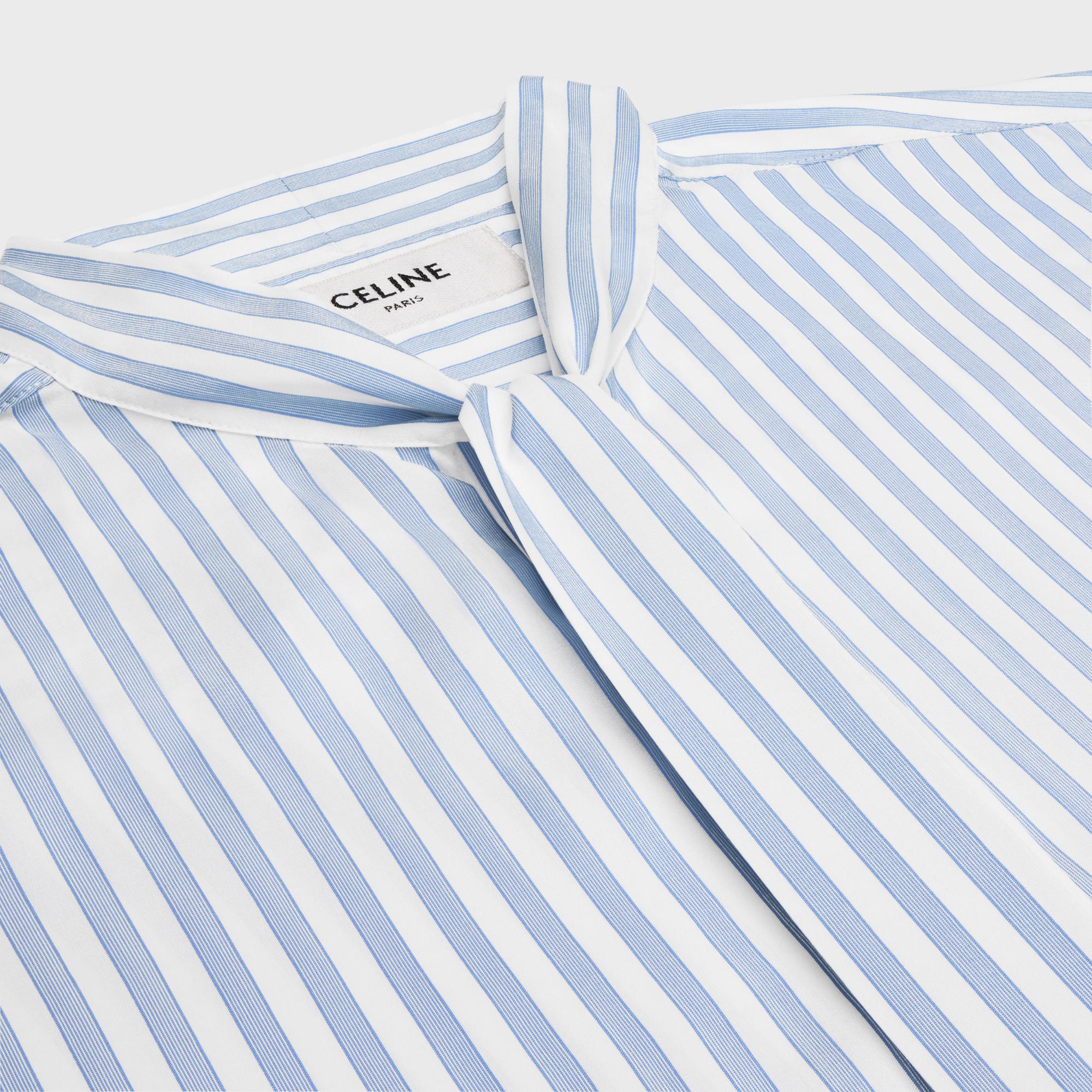 Chemise Cambridge Lavalliere - Craie/Bleu - Image 8