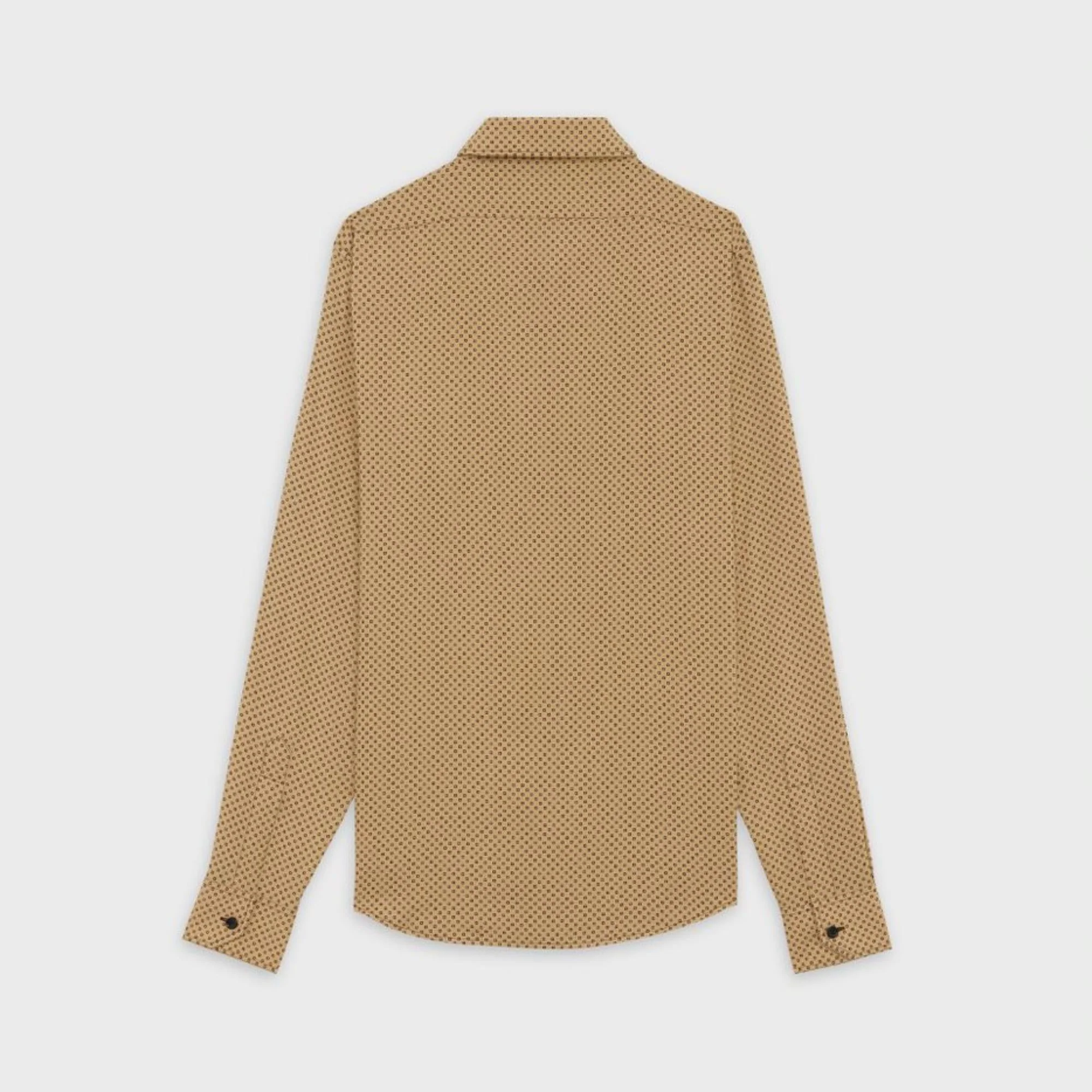 Drugstore Cl Collar Shirt - Beige/Black - Image 2