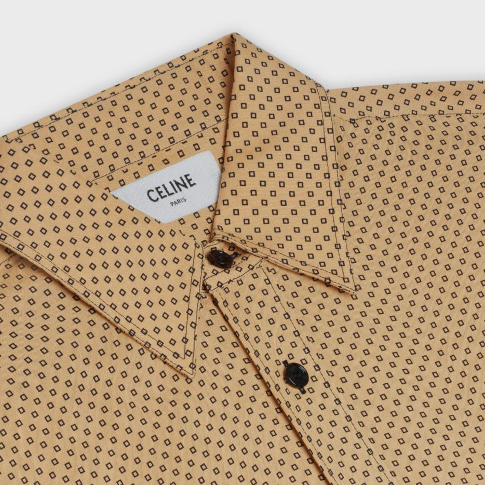 Drugstore Cl Collar Shirt - Beige/Black - Image 3