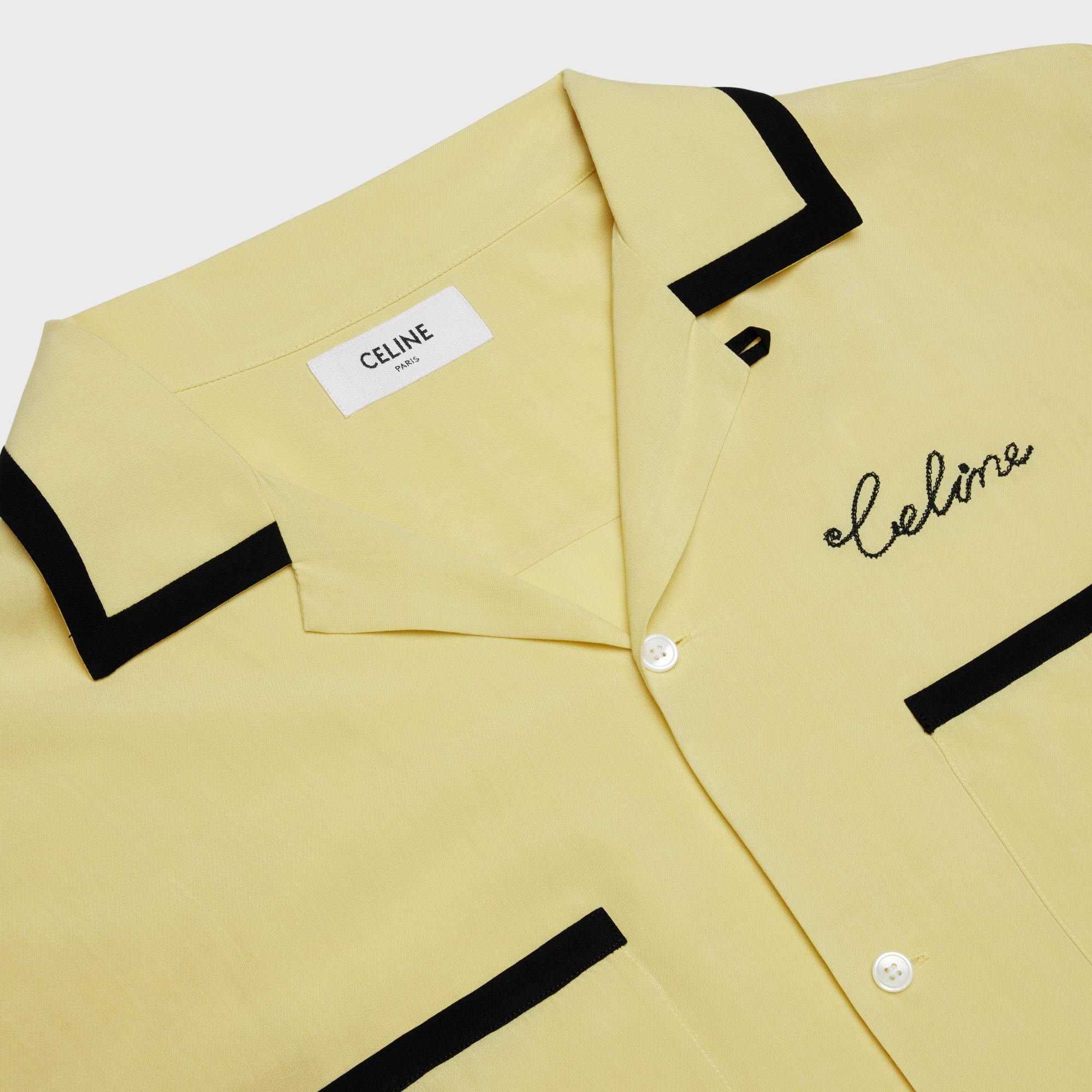 Loose Bowling Shirt - Yellow - Image 4