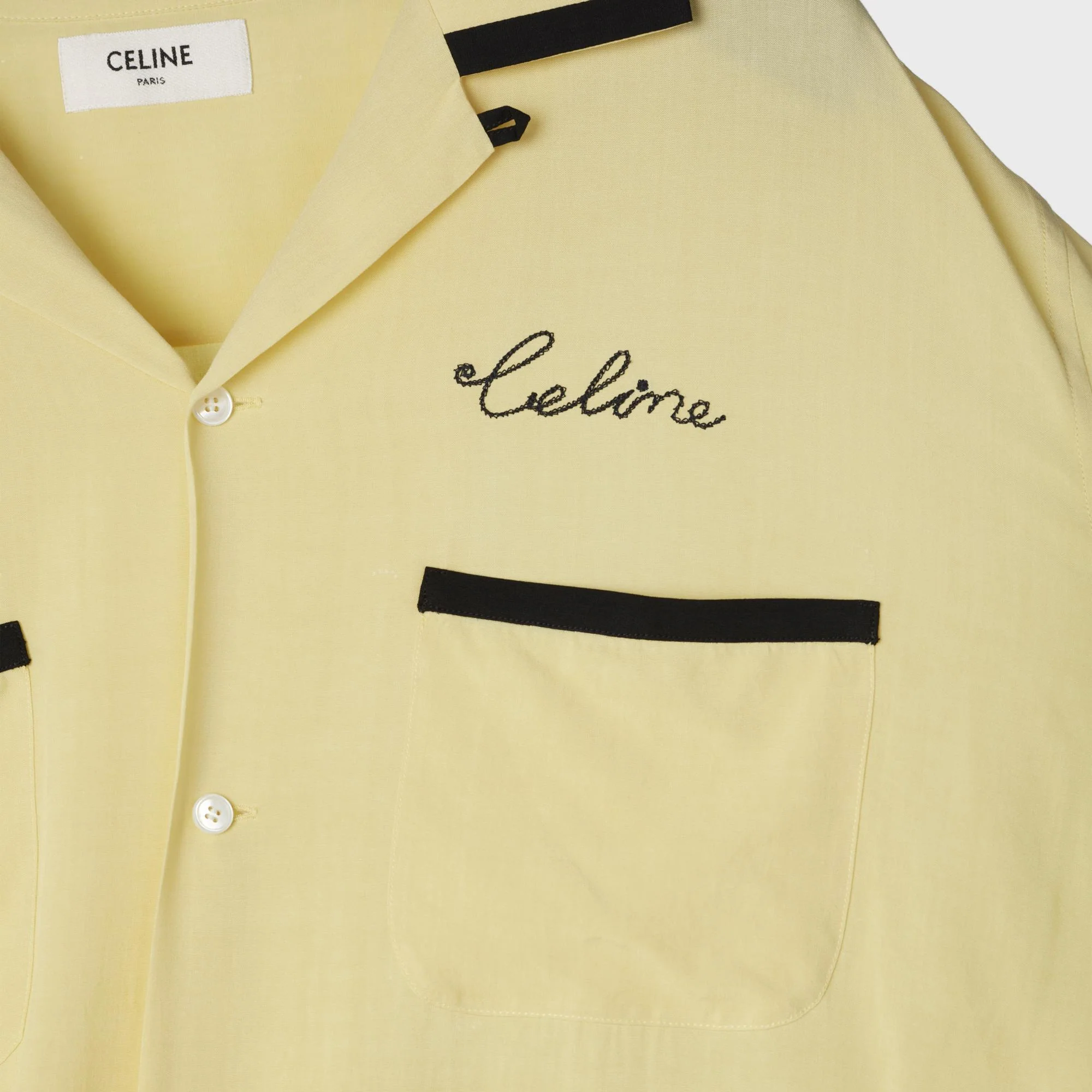 Loose Bowling Shirt - Yellow - Image 5