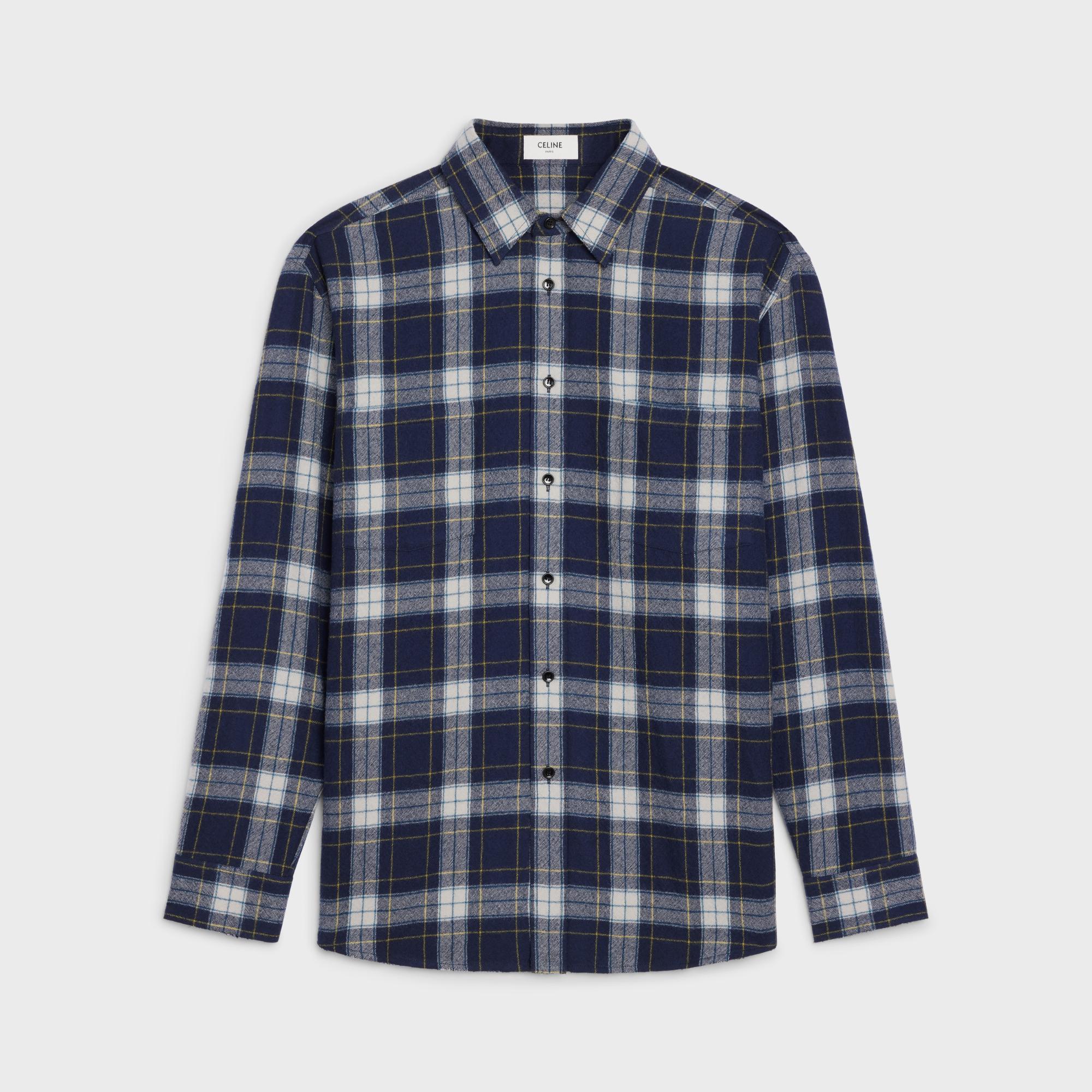 Loose Shirt 2 Pockets - Navy Blue/Chalk/Yellow