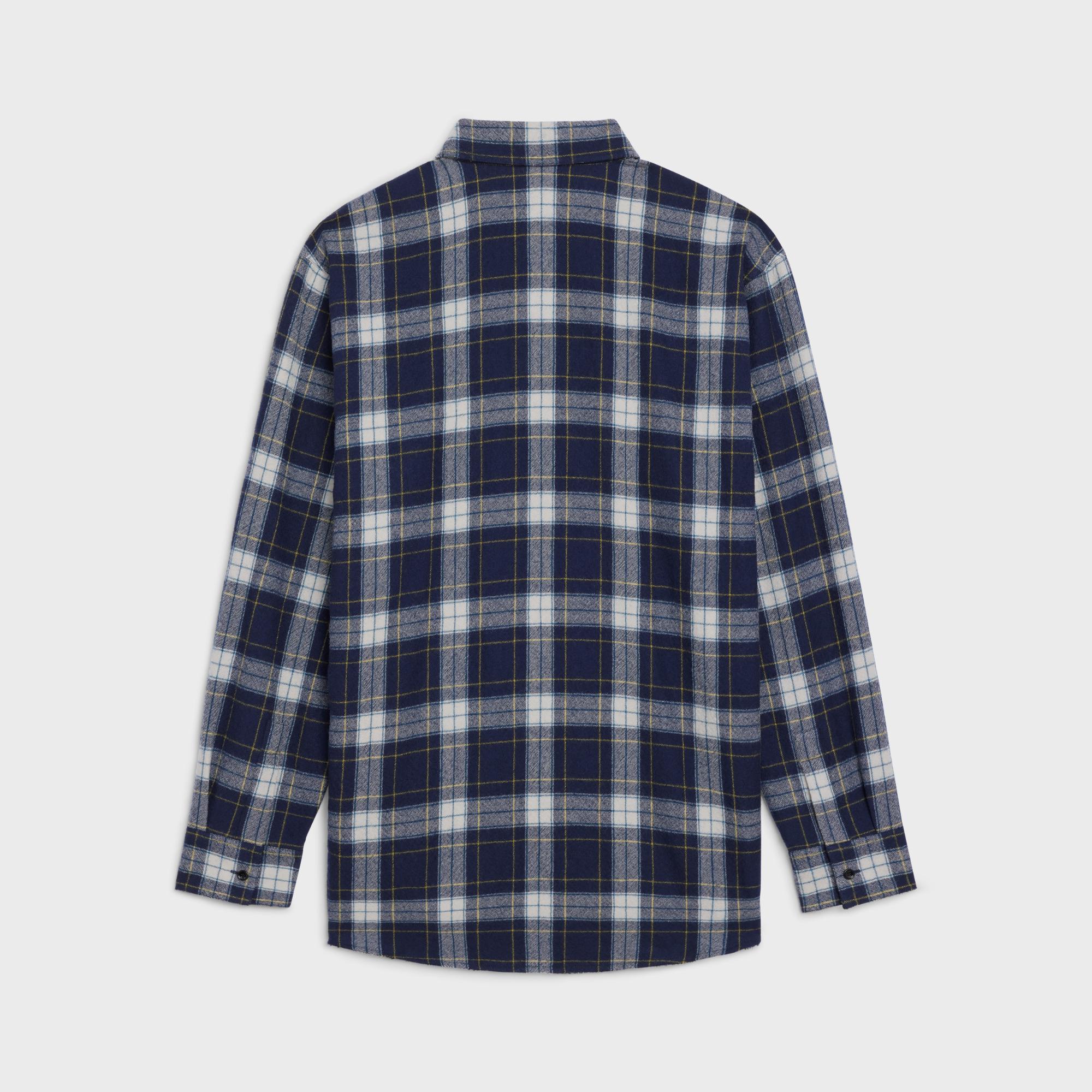 Loose Shirt 2 Pockets - Navy Blue/Chalk/Yellow - Image 2