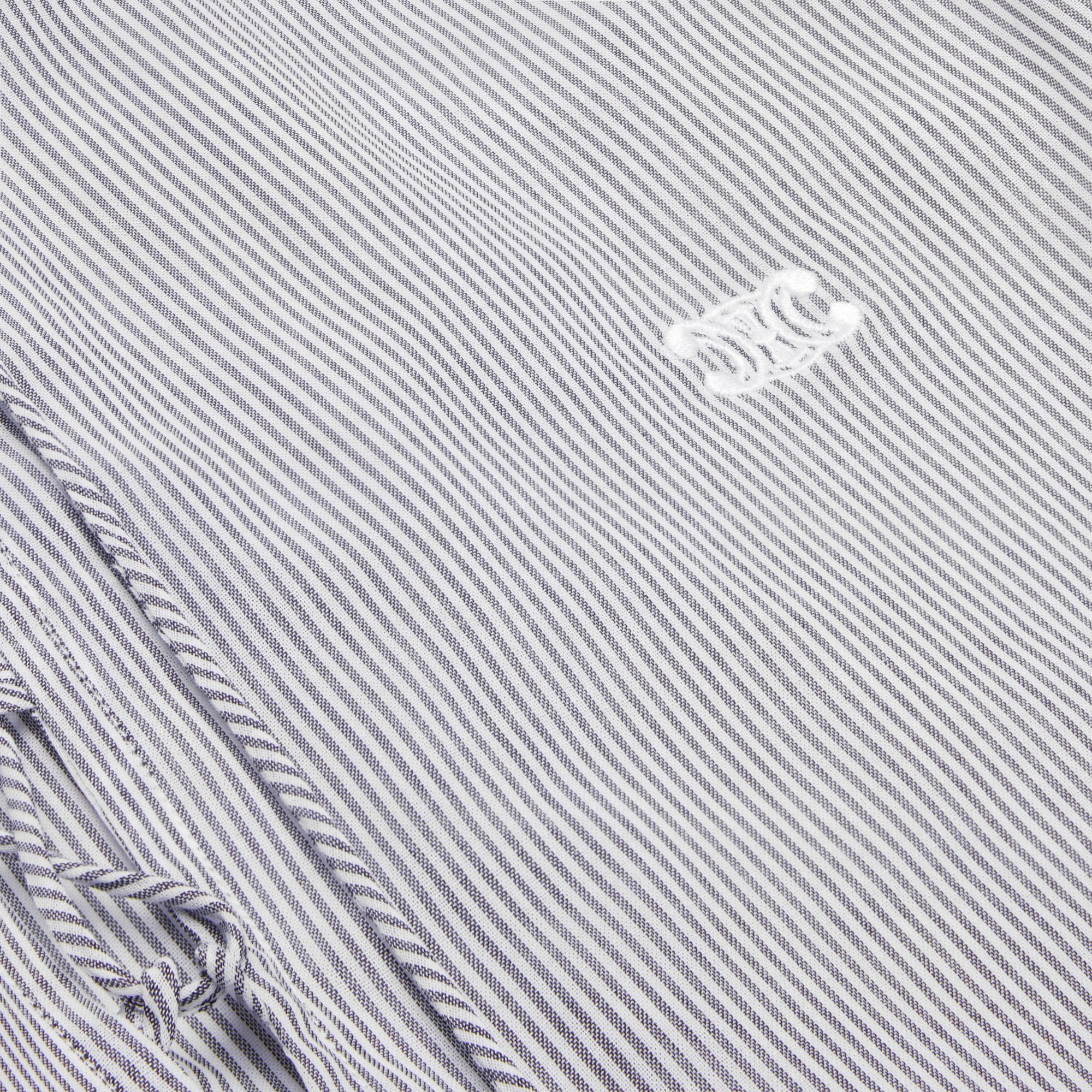 Blouse Romy Col Lacet - Blanc/Ebene - Image 3
