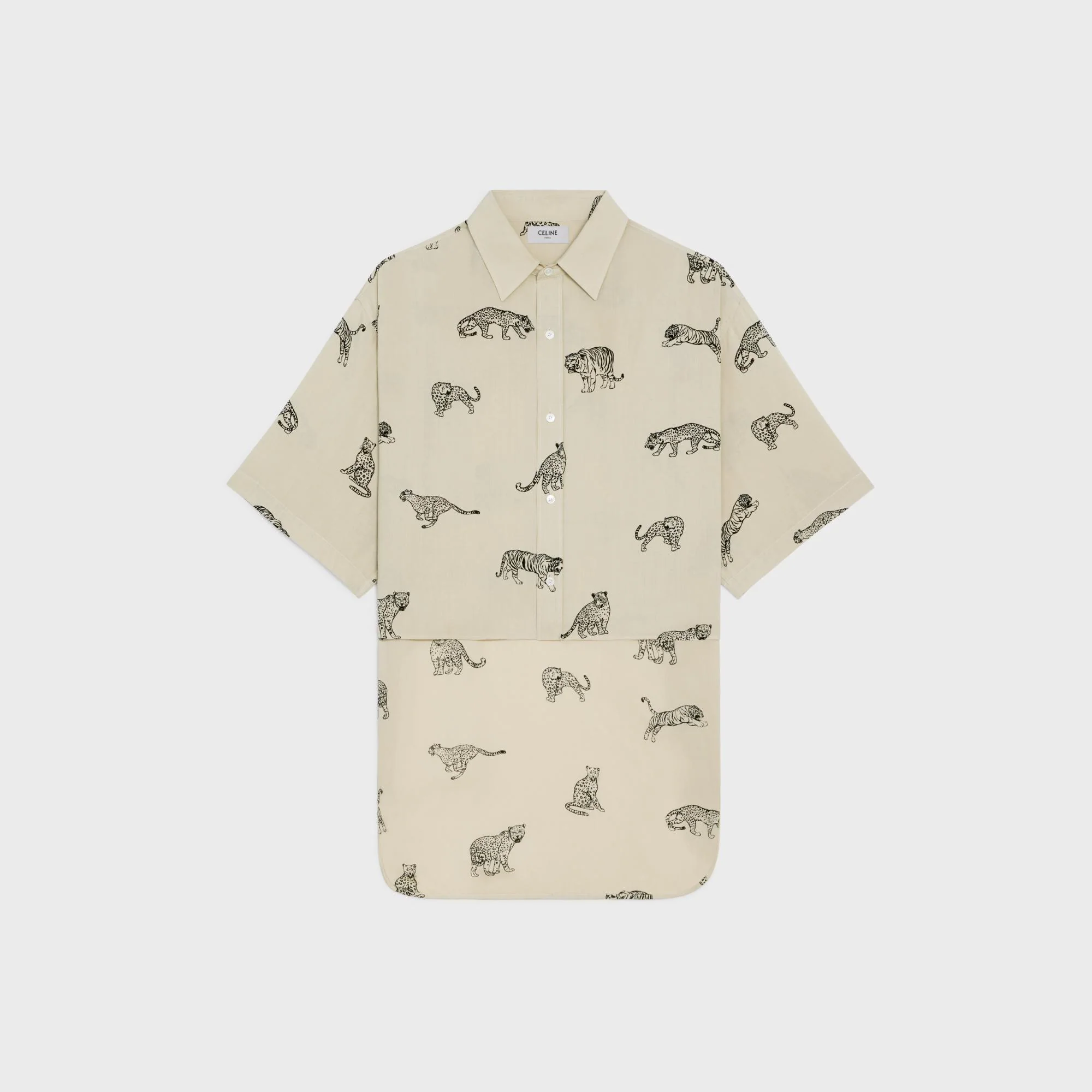 Tailcoat Shirt - Light Beige/Black