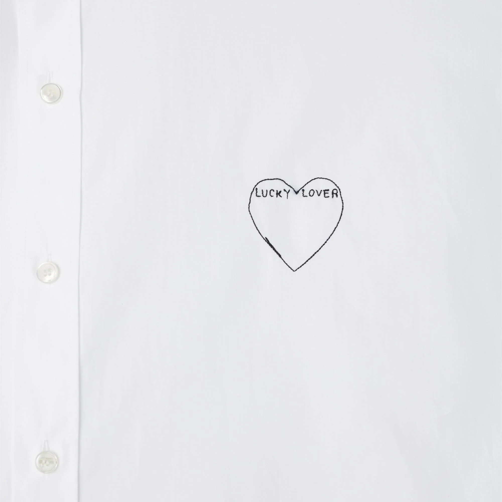 Over Brod Lucky Lover Shirt - White - Image 3