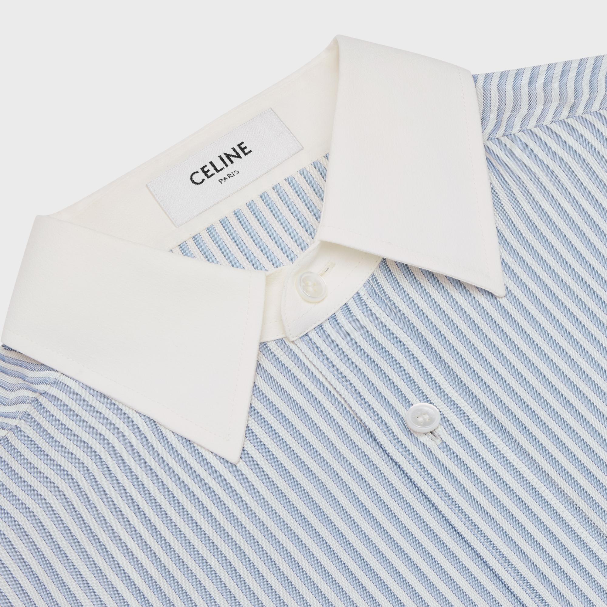 Triomphe Oversized Shirt - Chalk/Blue - Image 3