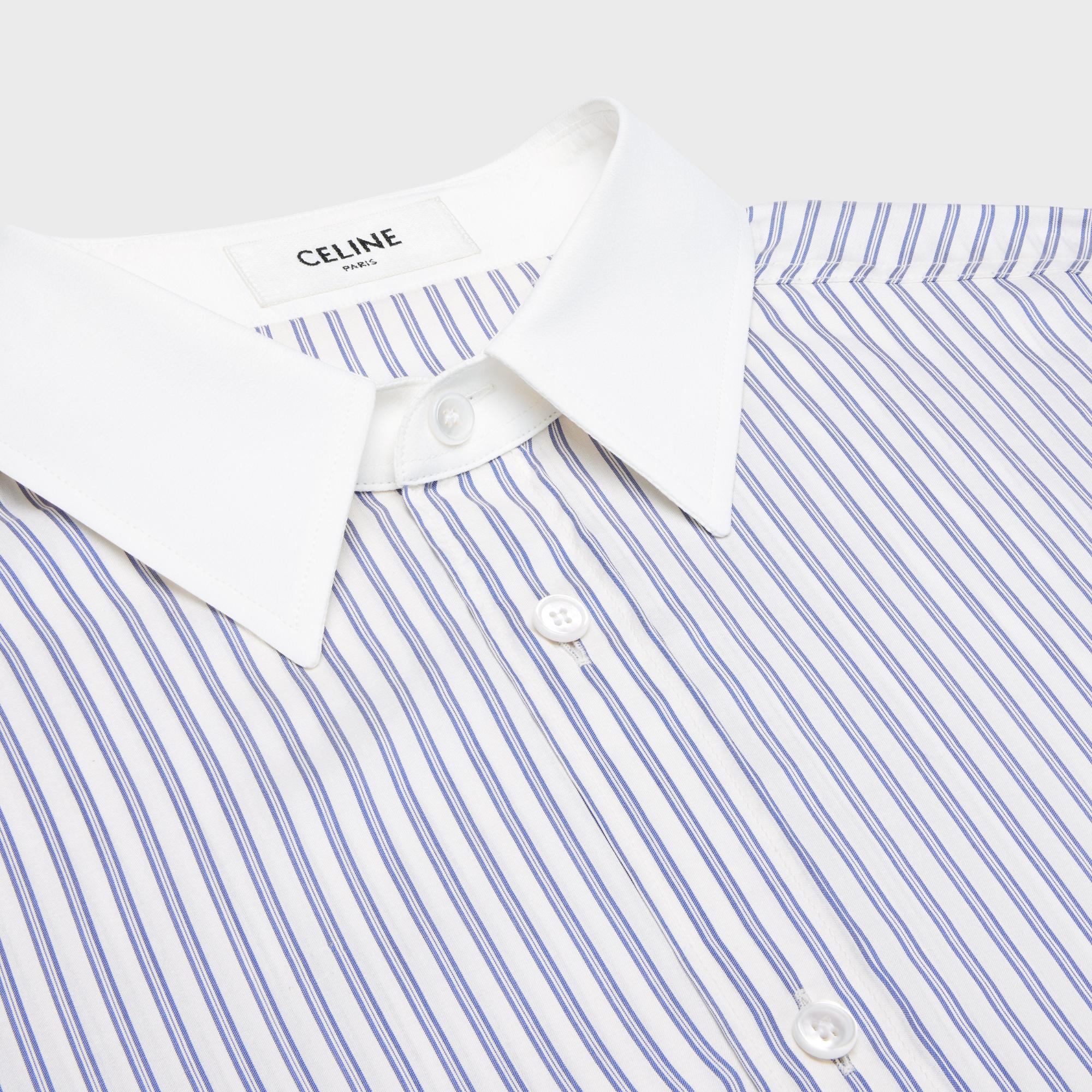 Triomphe Oversized Shirt - Chalk/Blue - Image 3