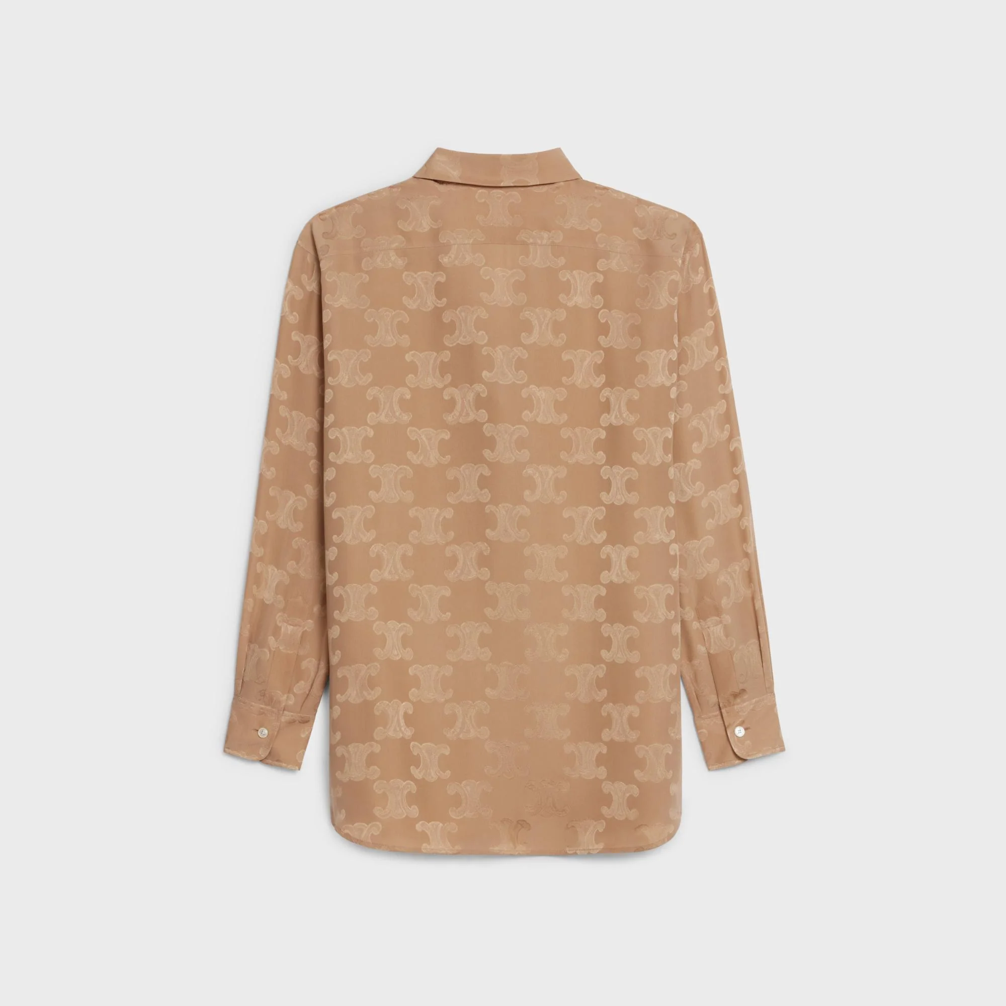 Boyfriend Lavalliere Shirt - Golden Brown - Image 2