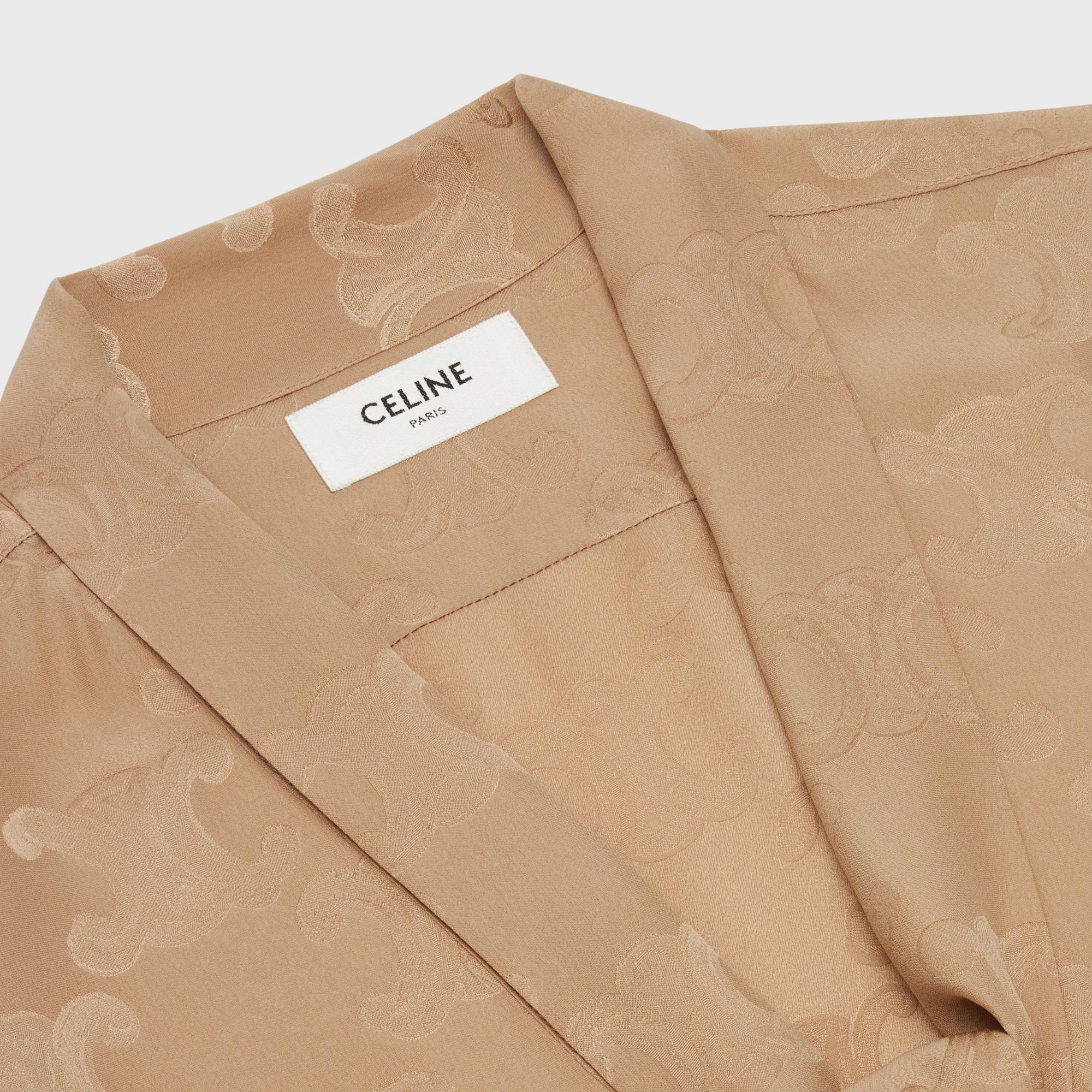 Boyfriend Lavalliere Shirt - Golden Brown - Image 3