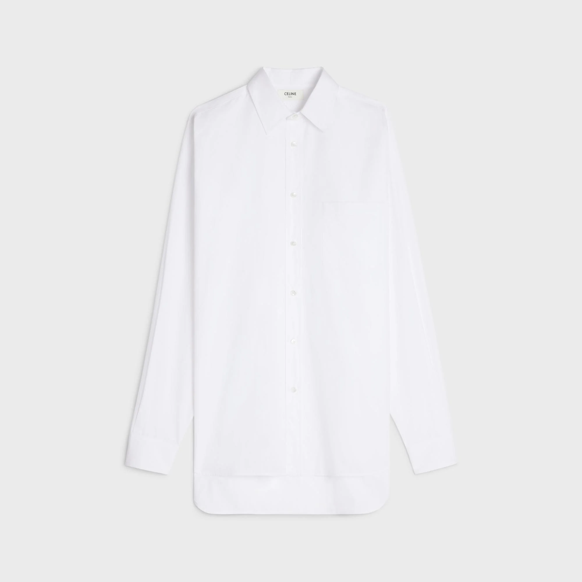 Loose Drugstore Collar Shirt - White