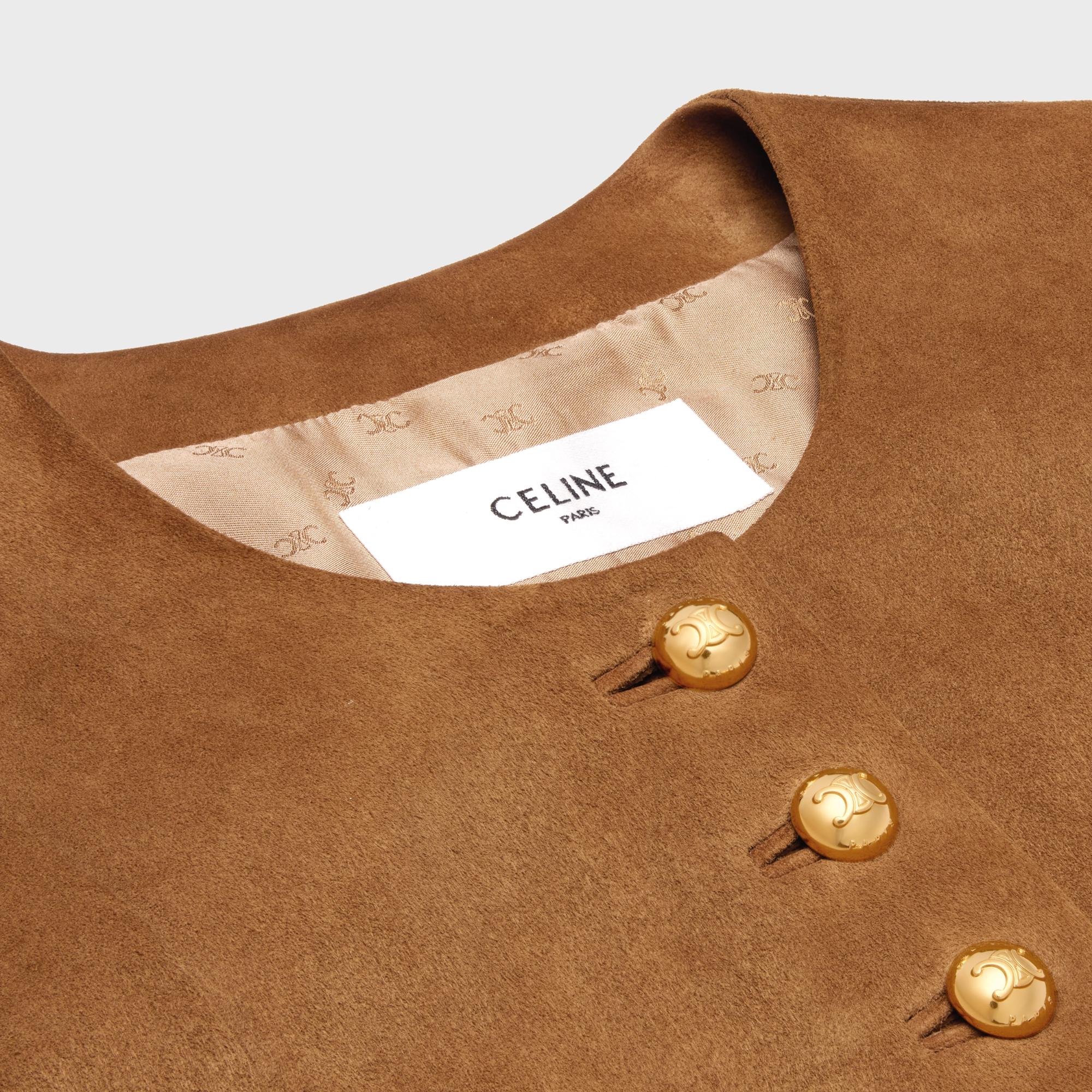 Multi Button Jacket - Caramel - Image 3
