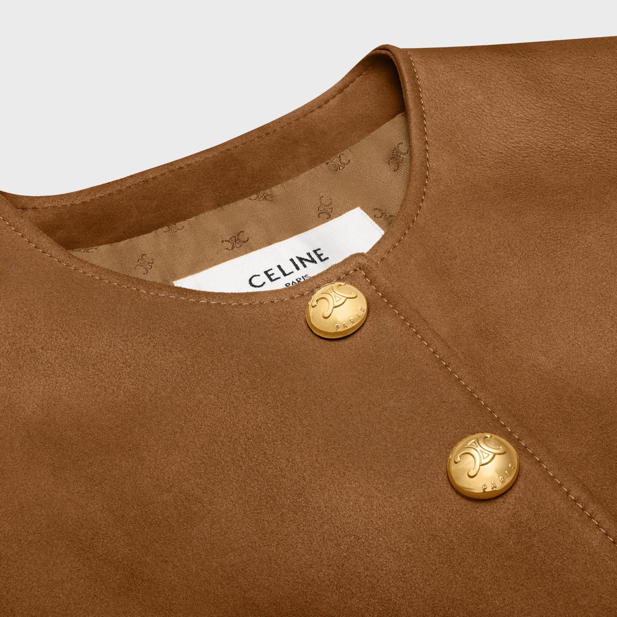 Veste Col Pur 4 Poches - Cognac - Image 3