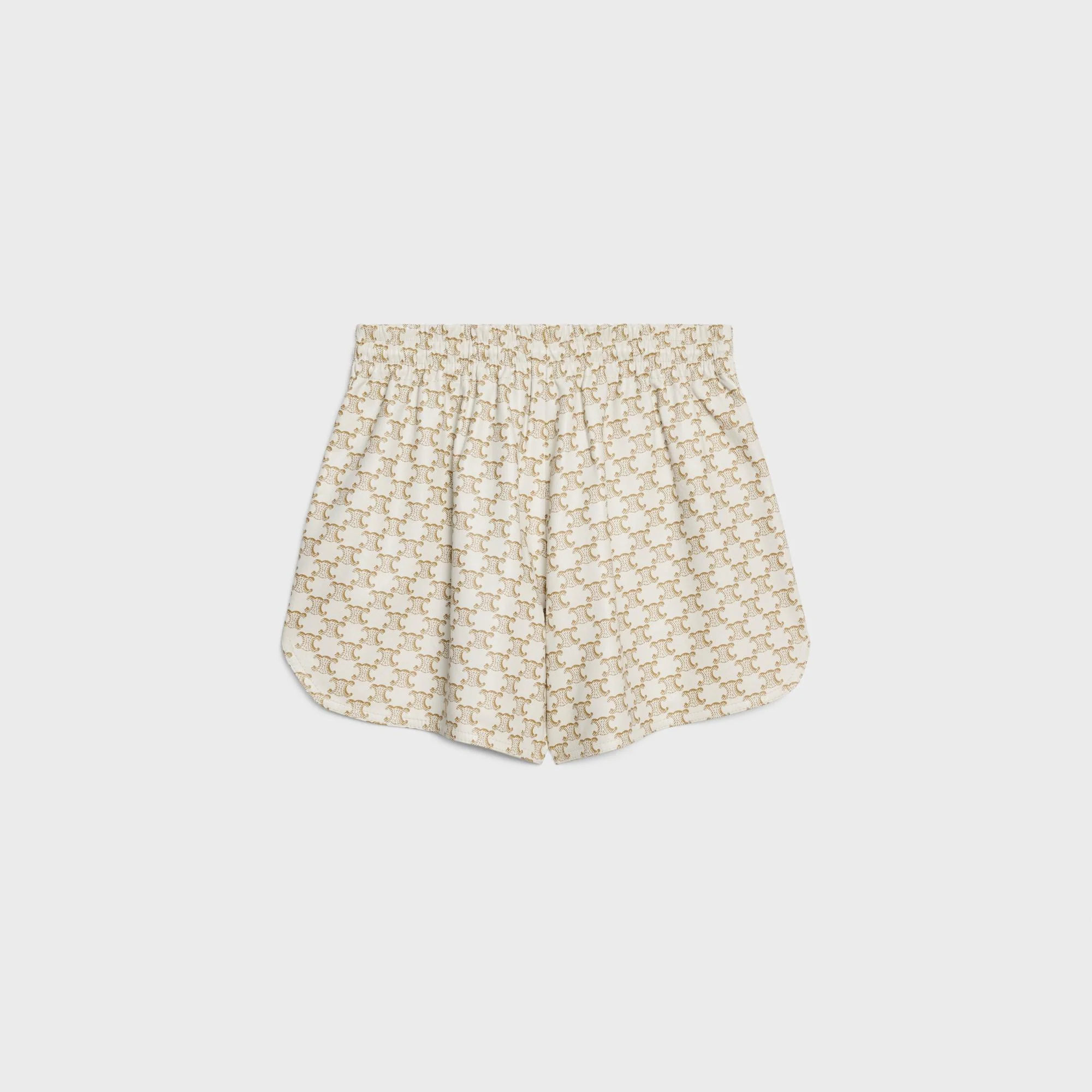 Short Athletic Shorts - Ivory/Gold - Image 2