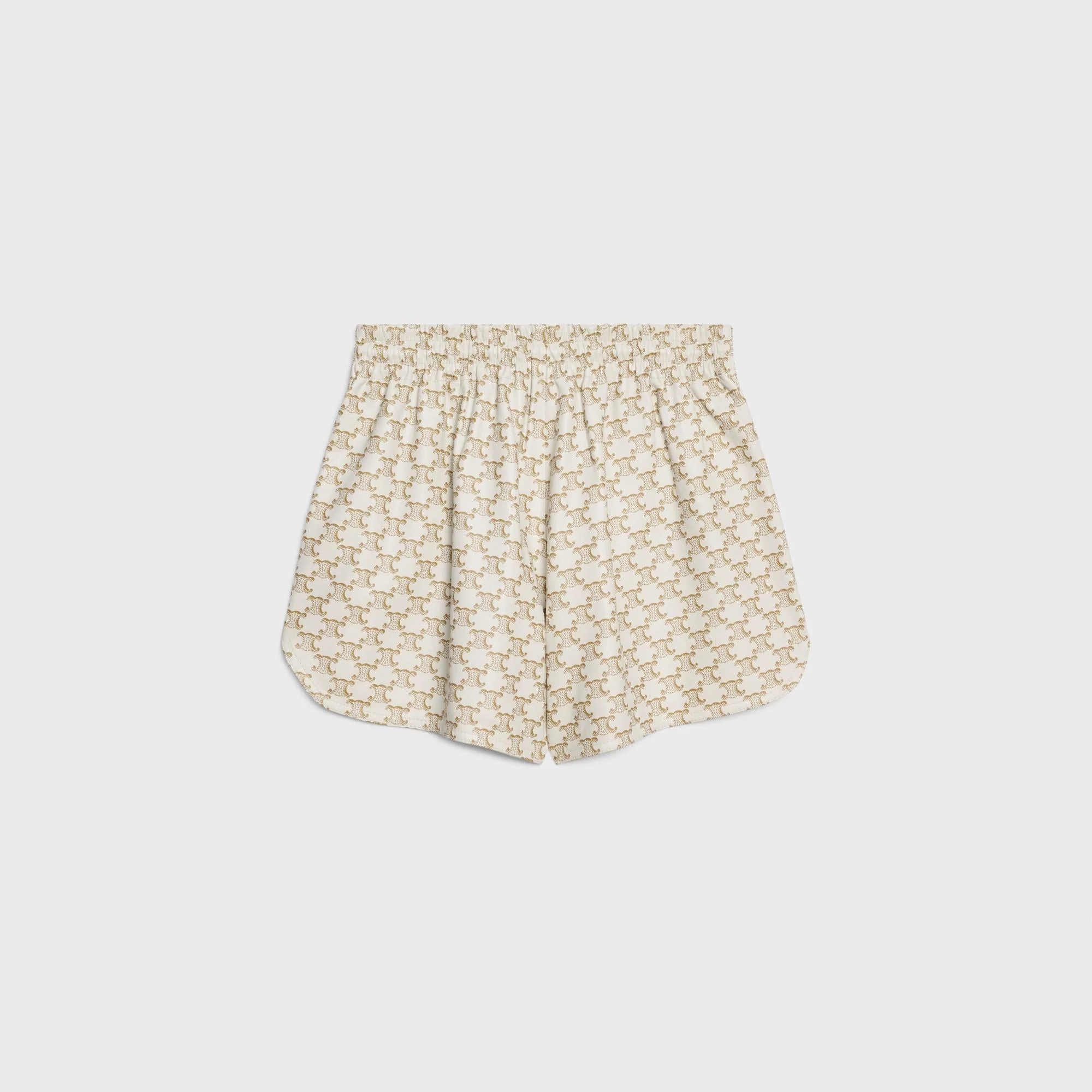 Short Athletic Shorts - Ivory/Gold - Image 2
