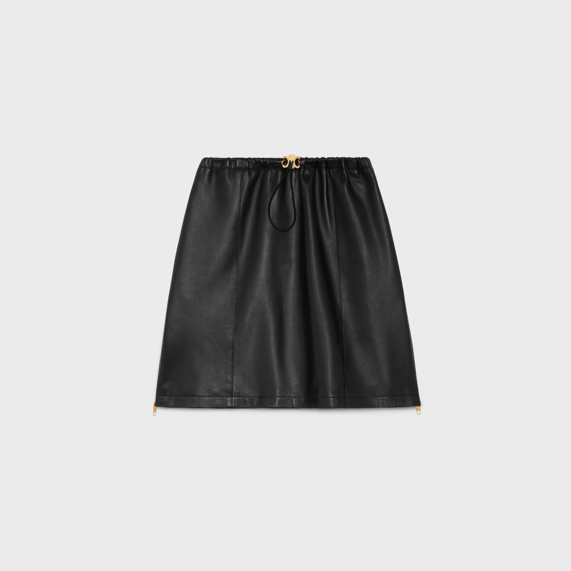 Athletic Skirt With Zip Details - Black