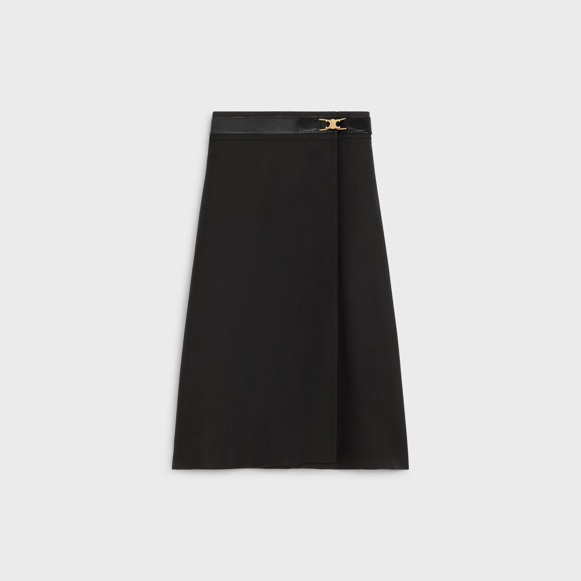 Belt Wrap Skirt - Black