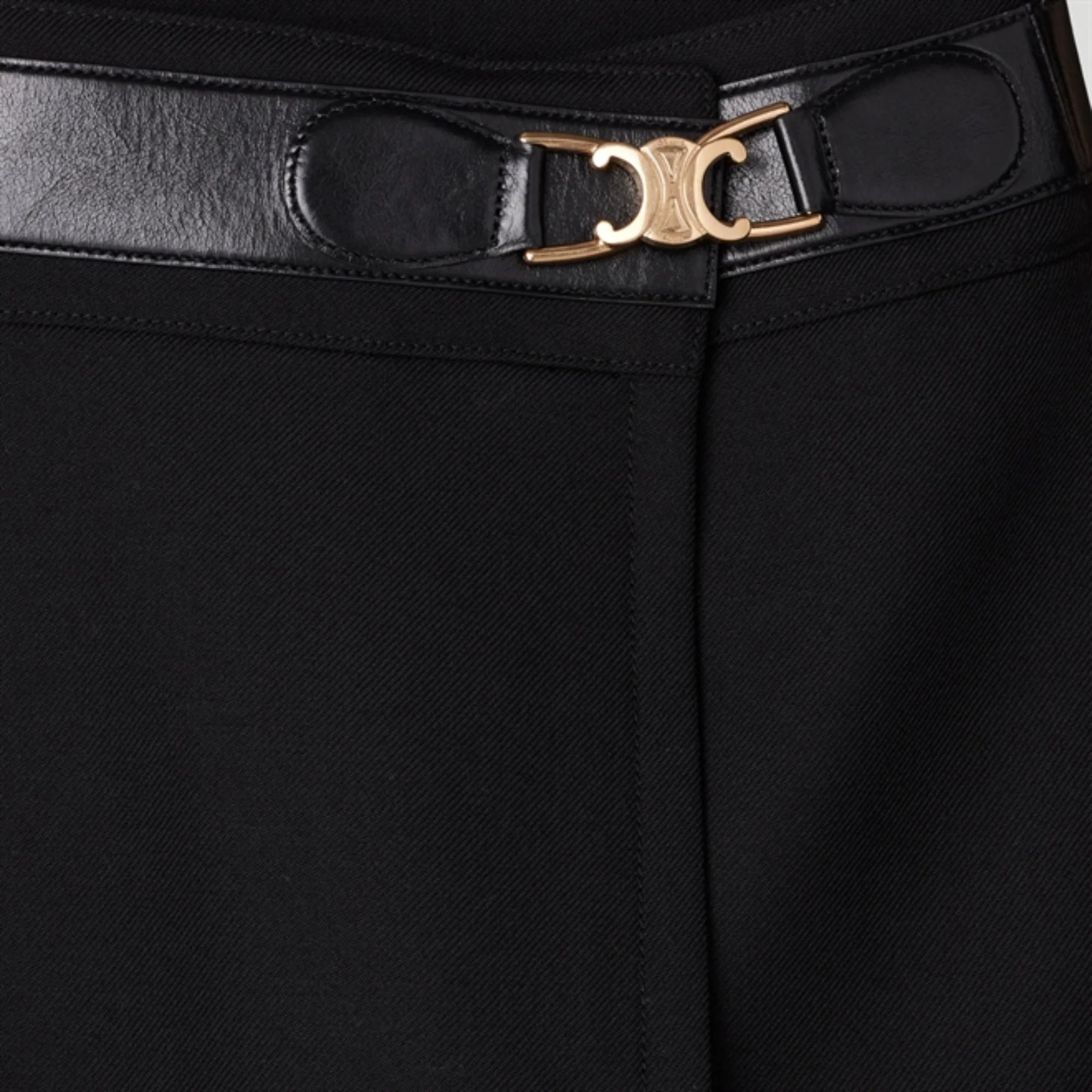 Belt Wrap Skirt - Black - Image 3
