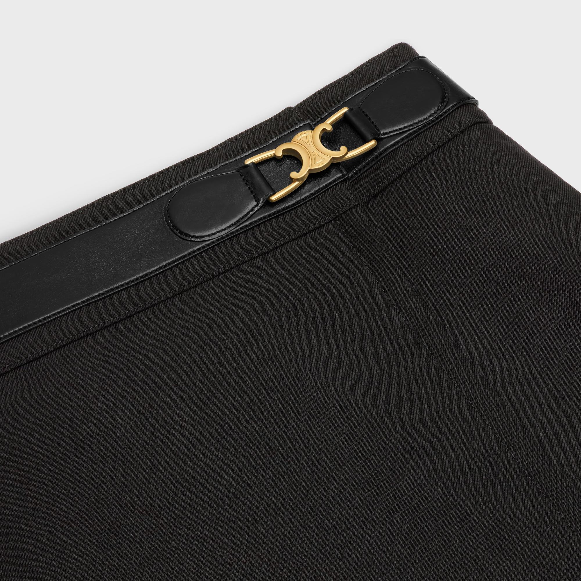 Belt Wrap Skirt - Black - Image 4