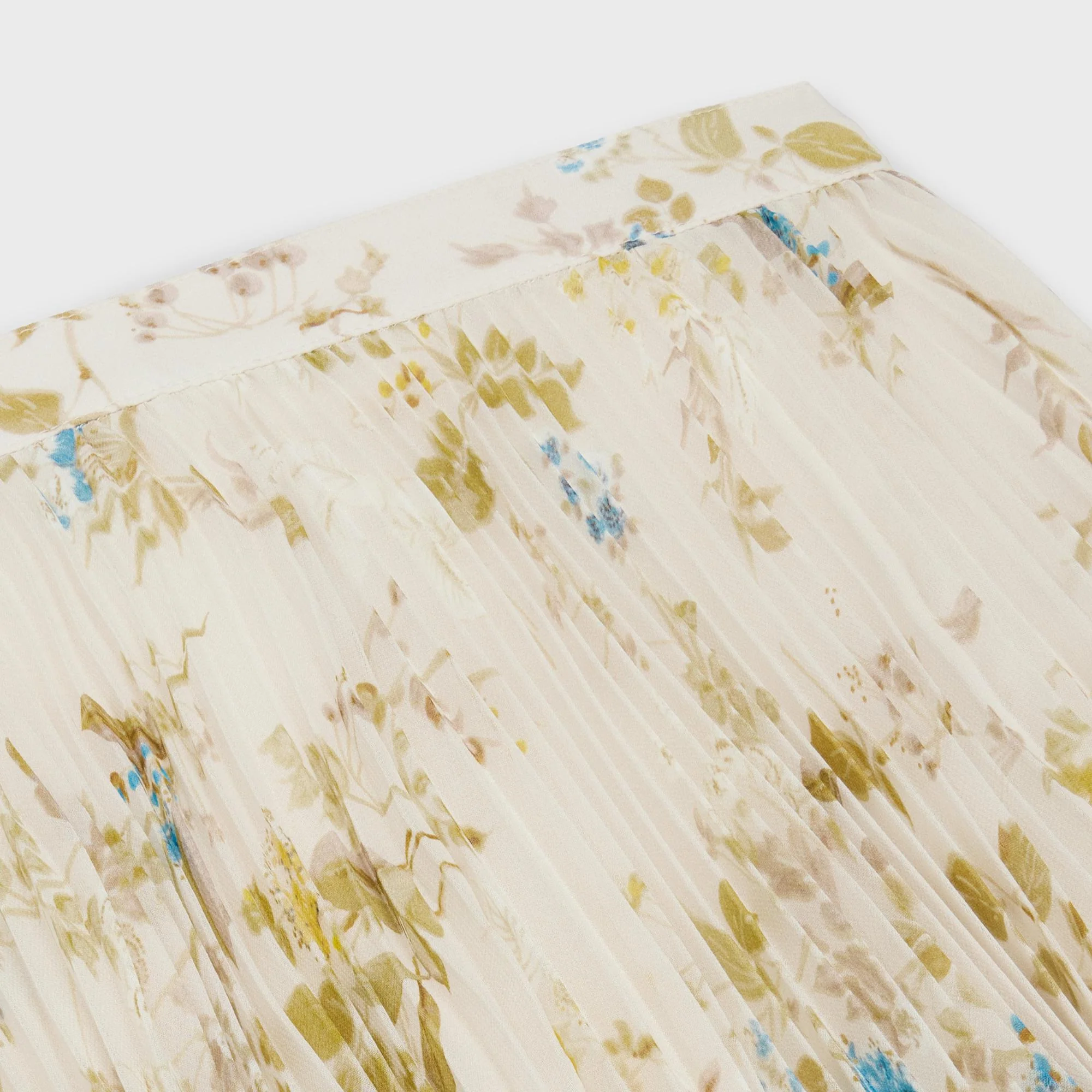 Sun Pleated Skirt - Plaster/Yellow/Blue - Image 3