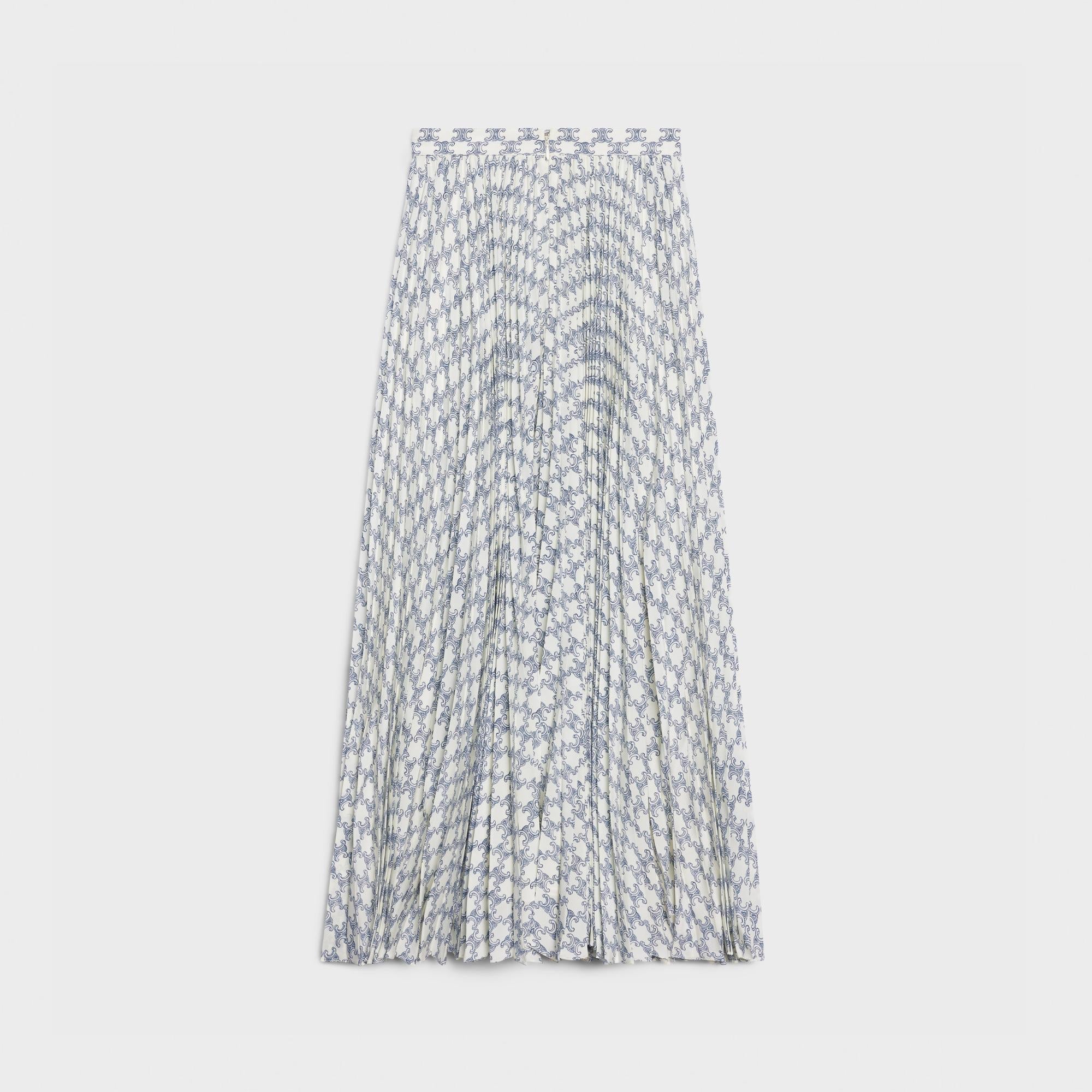 Sun Pleated Skirt - Chalk/Navy - Image 2