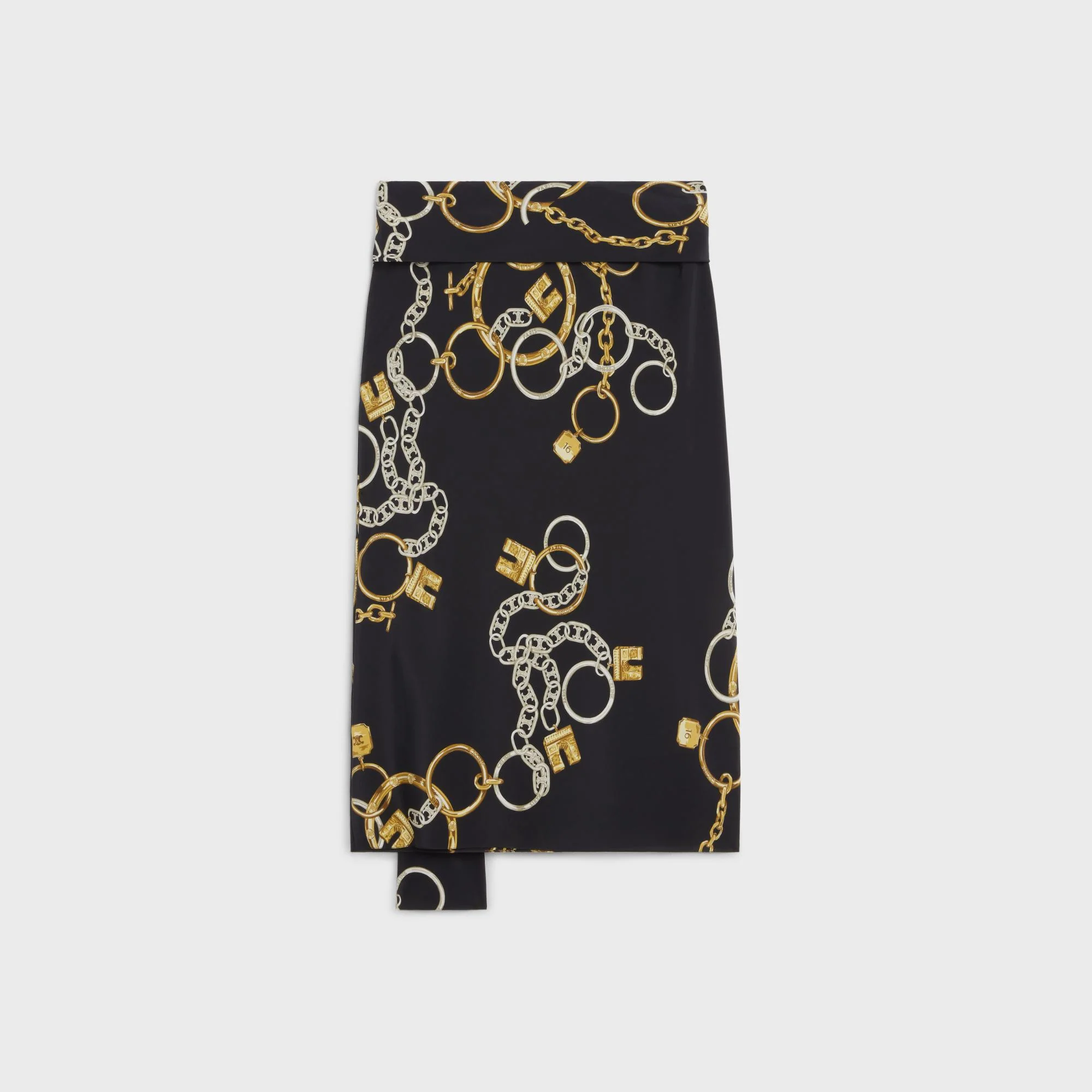 Scarf Skirt - Black/Anthracite - Image 2