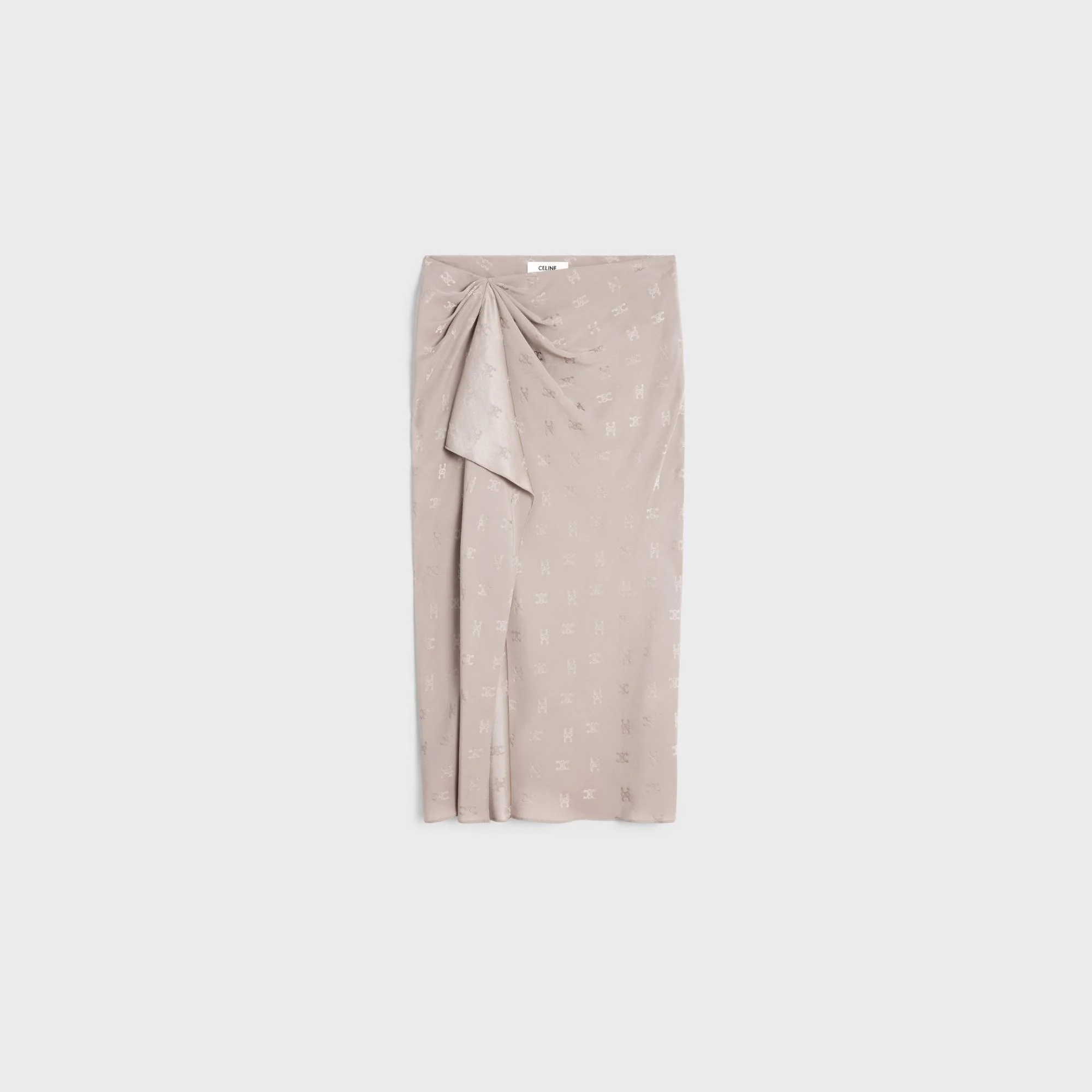Draped Skirt - Pebble