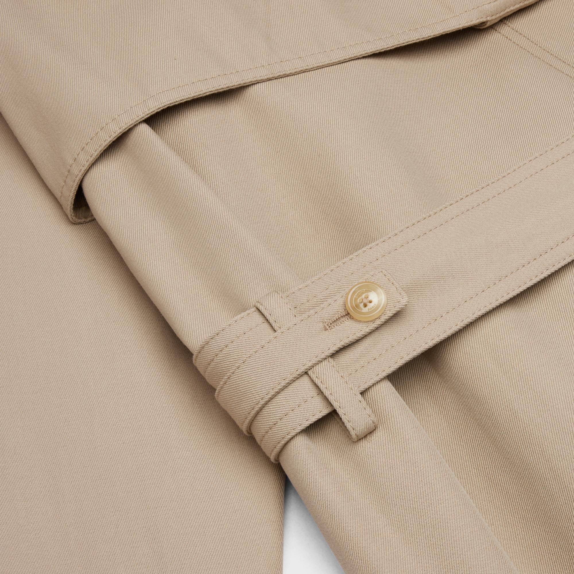 Military Tomboy Trench Coat - Off White/Deep Red - Image 4
