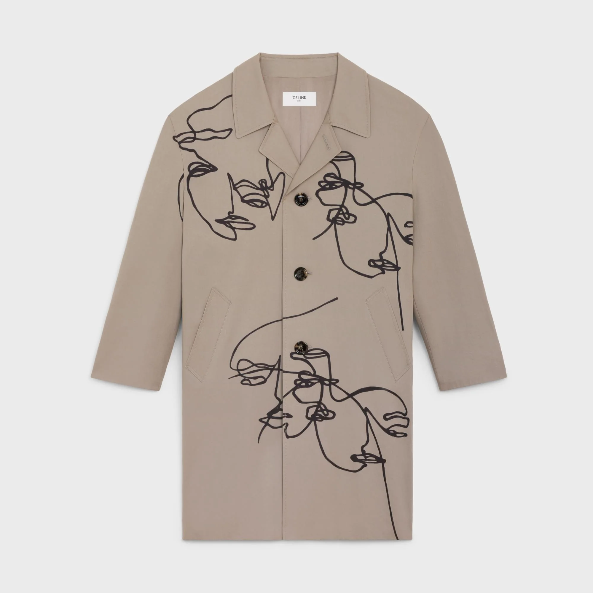 Mac Oversize Coat - Clay/Black