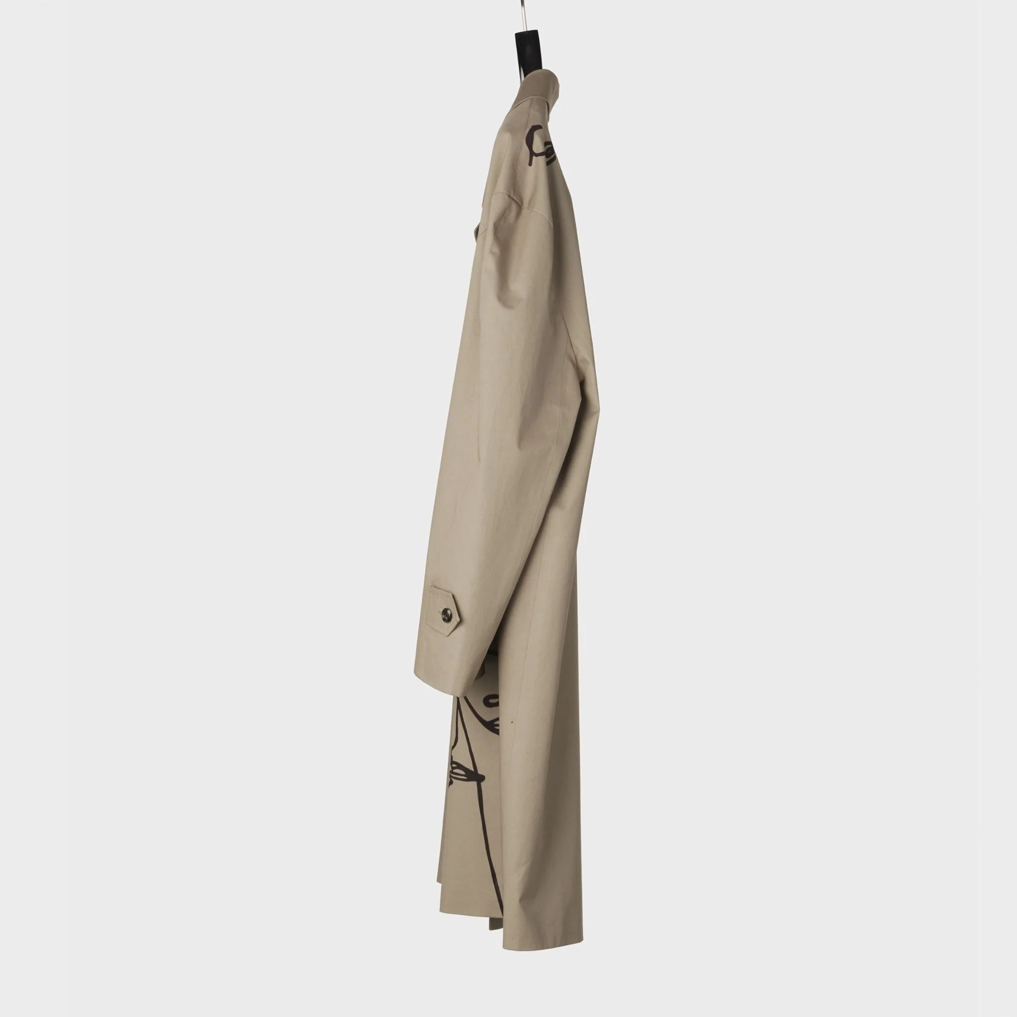 Mac Oversize Coat - Clay/Black - Image 2